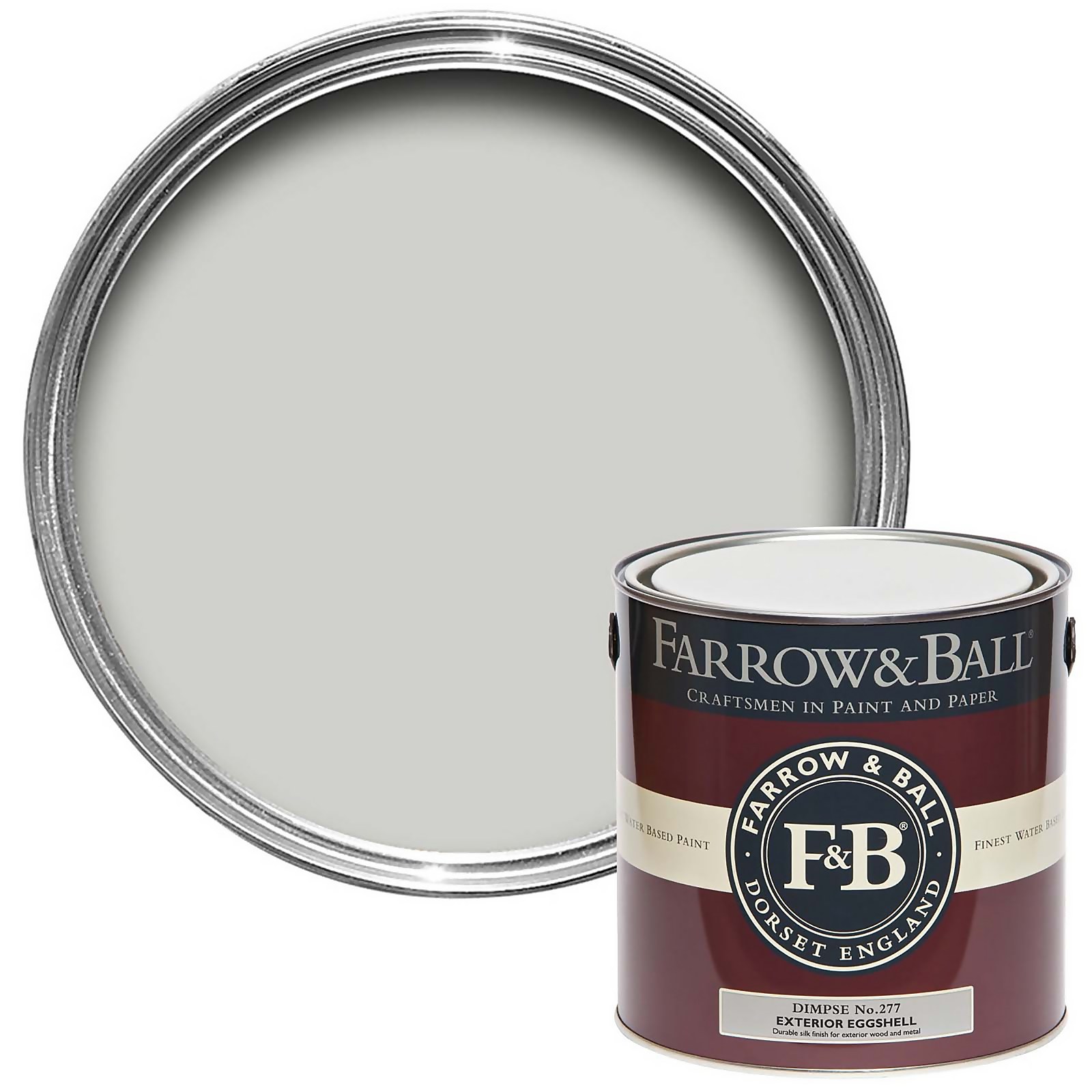 Photo of Farrow & Ball Exterior Eggshell Paint Dimpse - 2.5l