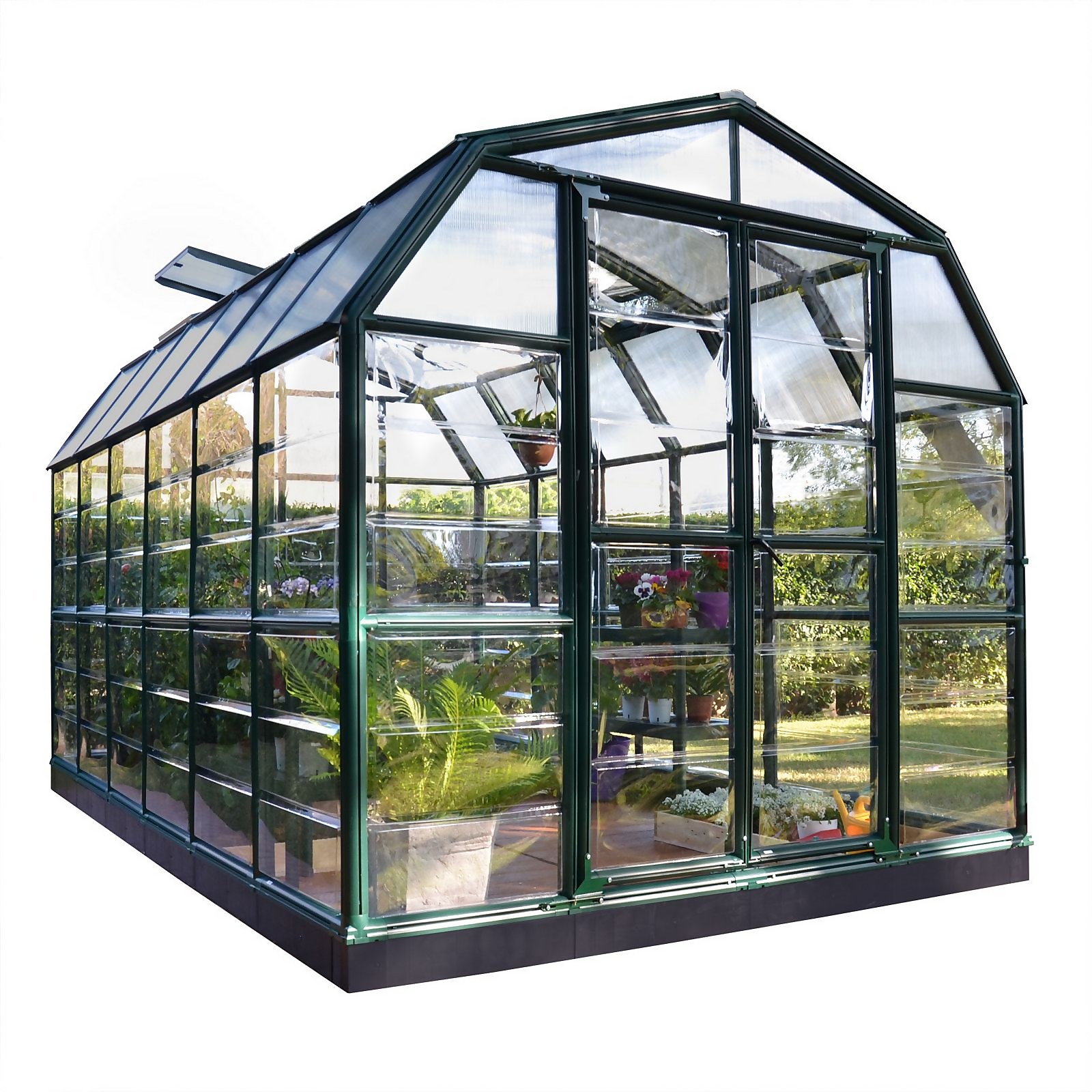 Palram 8 x 12ft Canopia Grand Gardener Greenhouse - Green