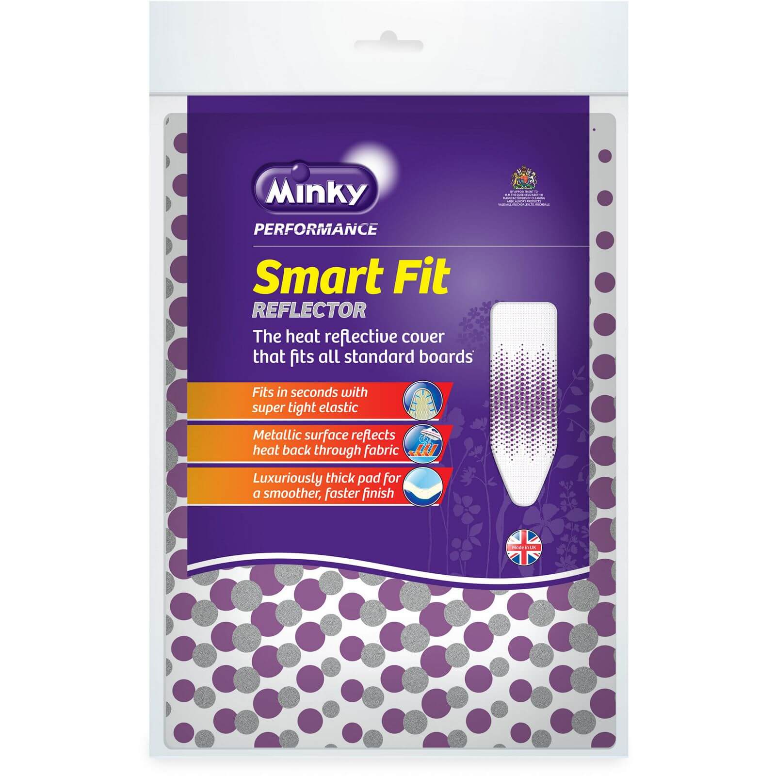 Photo of Minky Smart Fit Reflector Ironing Board Cover