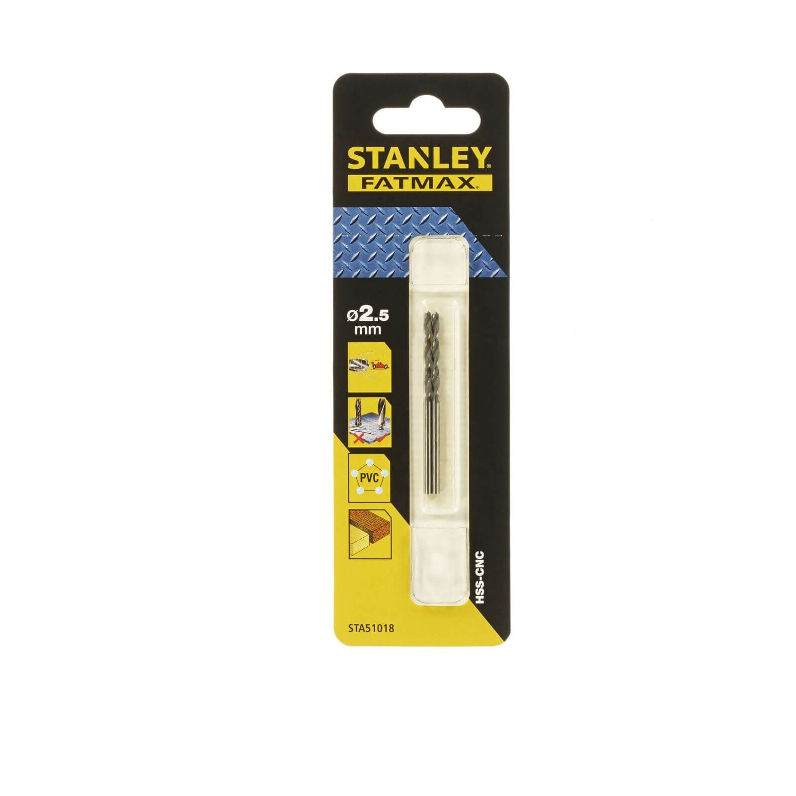 Photo of Stanley Fatmax Bullet Metal Drill Bit 2.5mm - Sta51018-qz