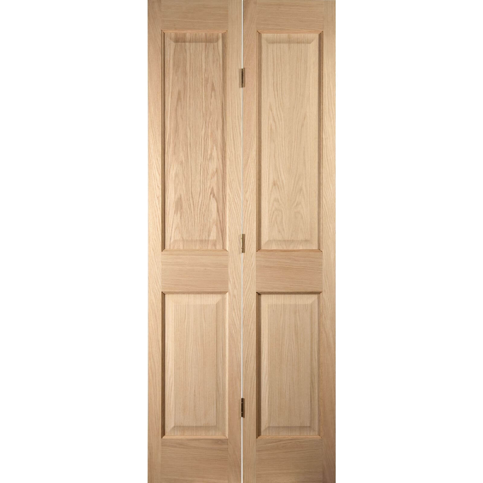 Photo of 4 Panel White Oak Veneer Internal Bi-fold Door - 610mm Wide