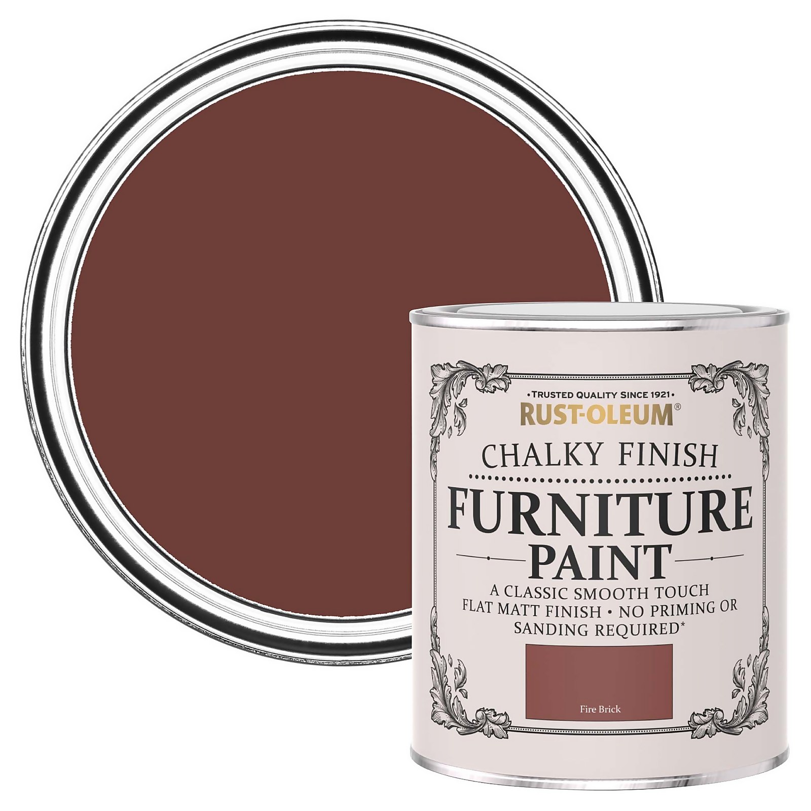 Photo of Rust-oleum Chalky Furniture Paint - Fire Brick - 750ml