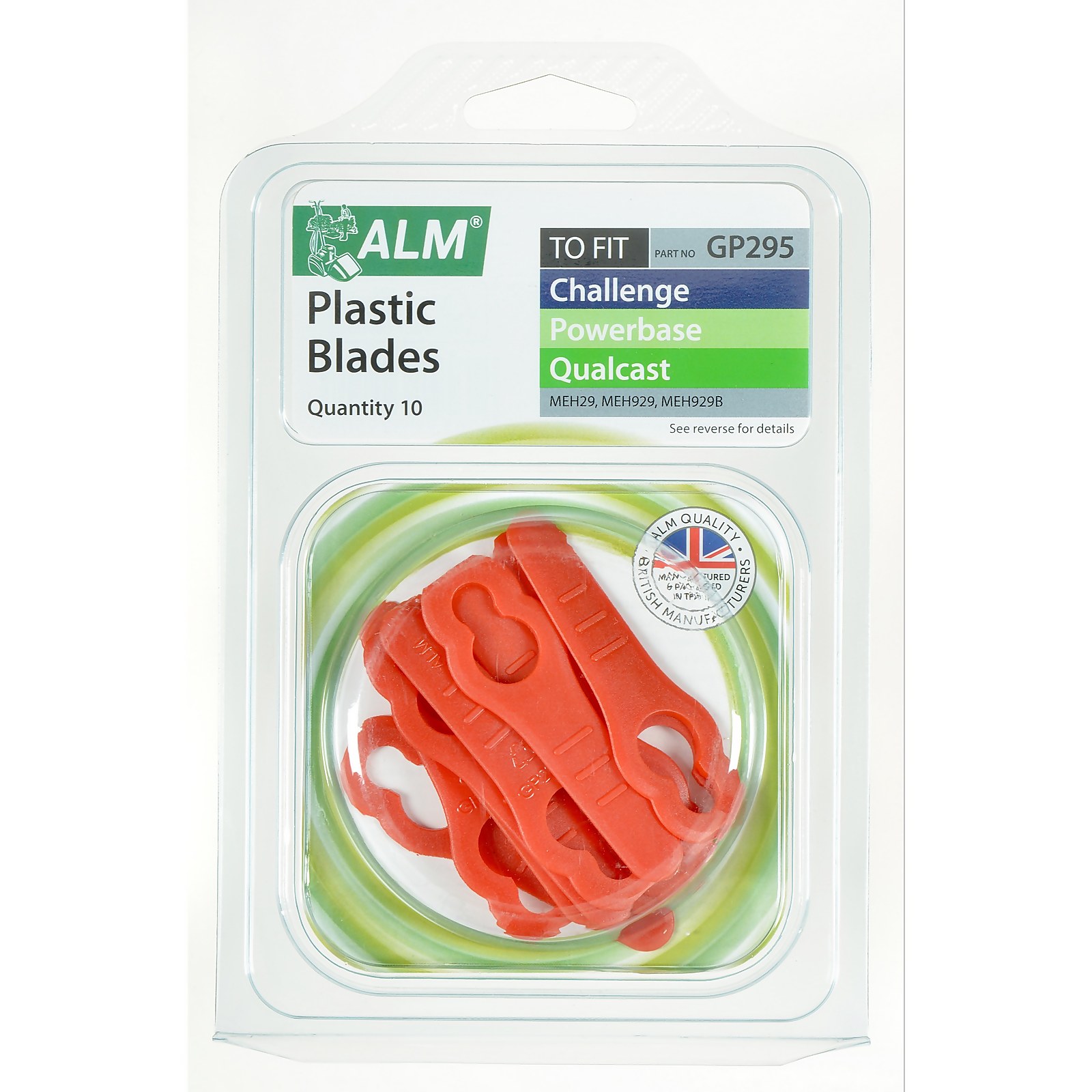Photo of Alm Plastic Lawnmower Blades For Sovereign Hover Plastic