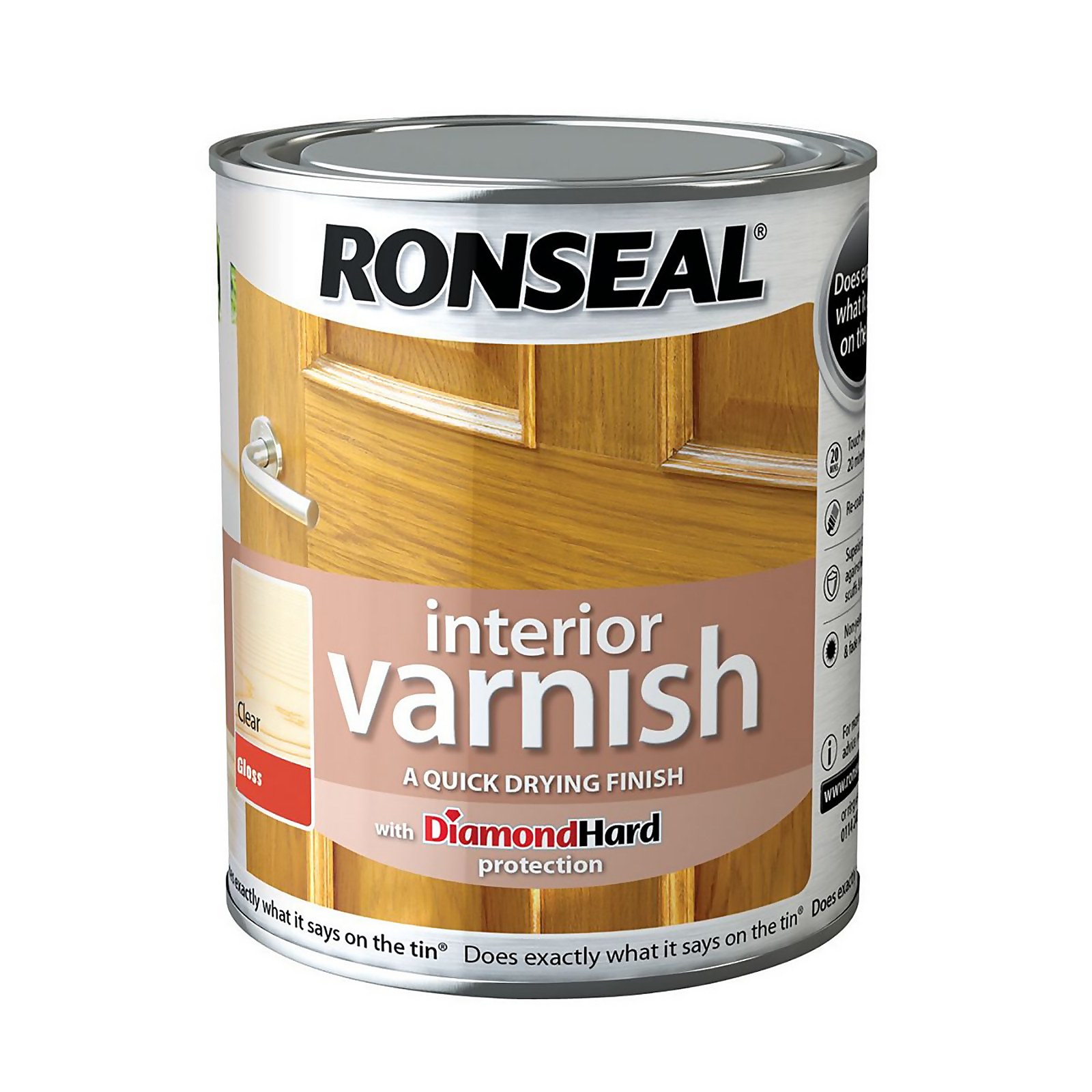 Photo of Ronseal Interior Varnish Gloss - 750ml