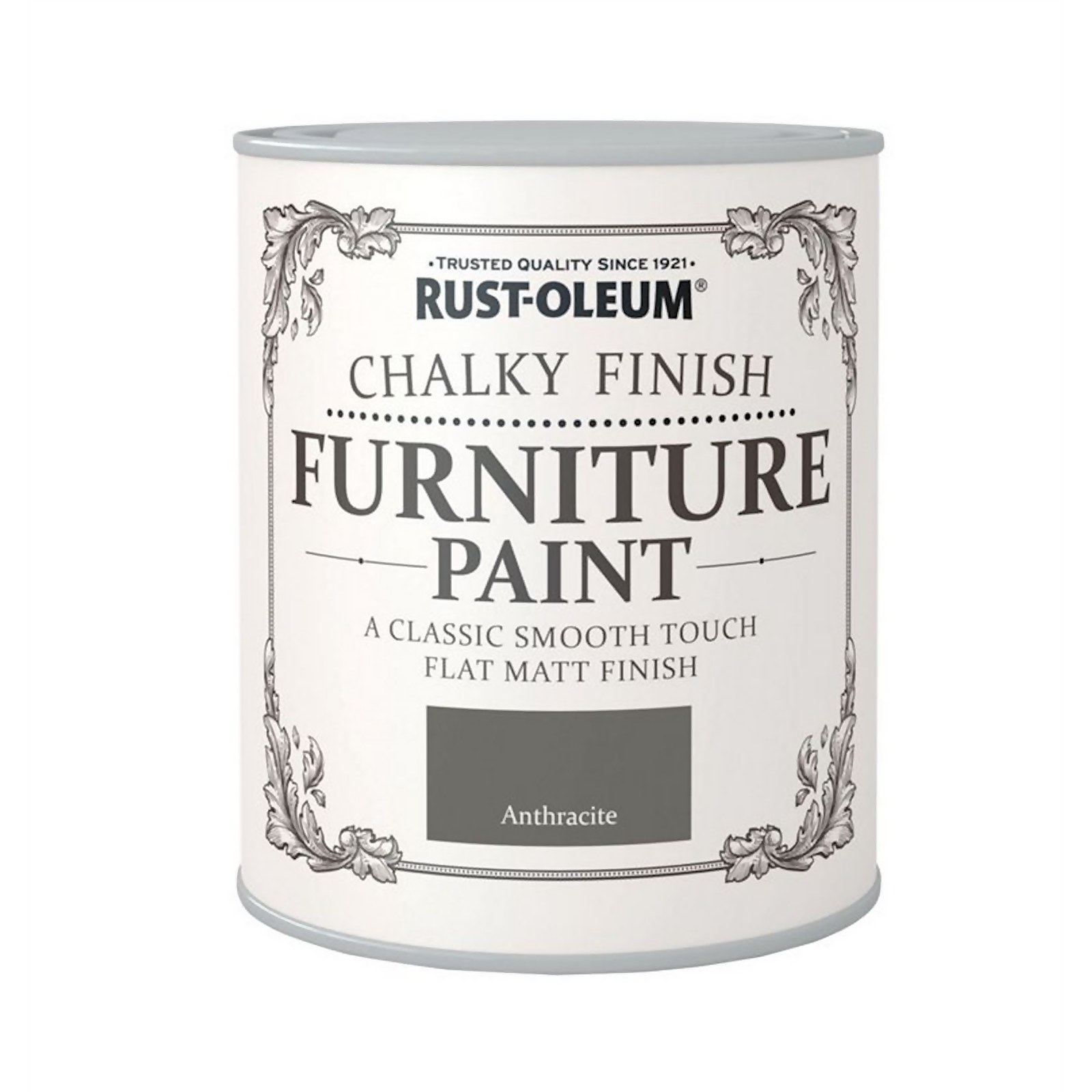 Rust-Oleum Chalky Finish Furniture Paint Anthracite - 125ml