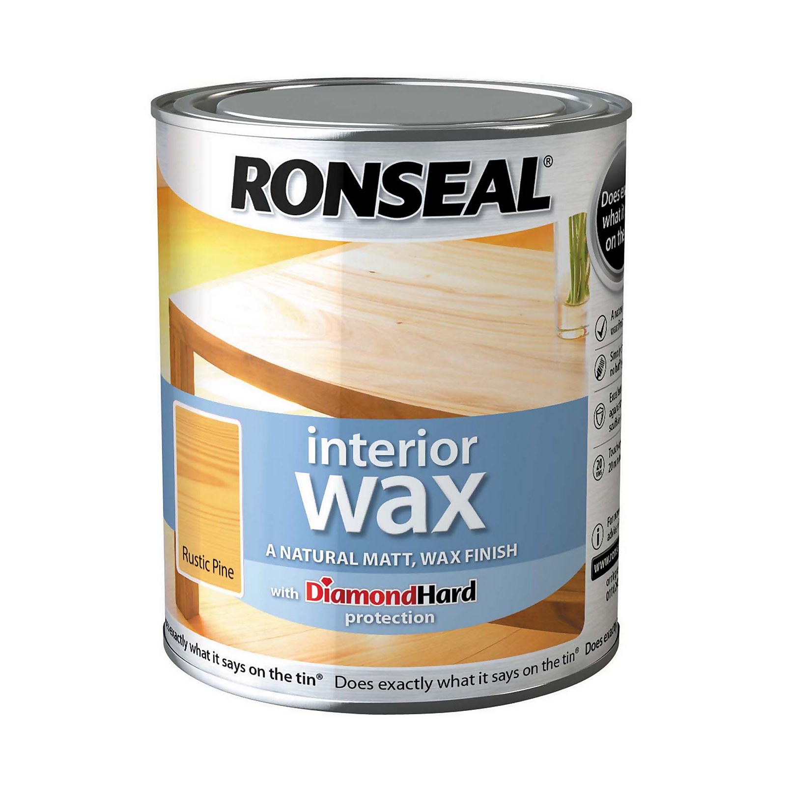 Photo of Ronseal Performance Wax - Rust Pine - 750ml