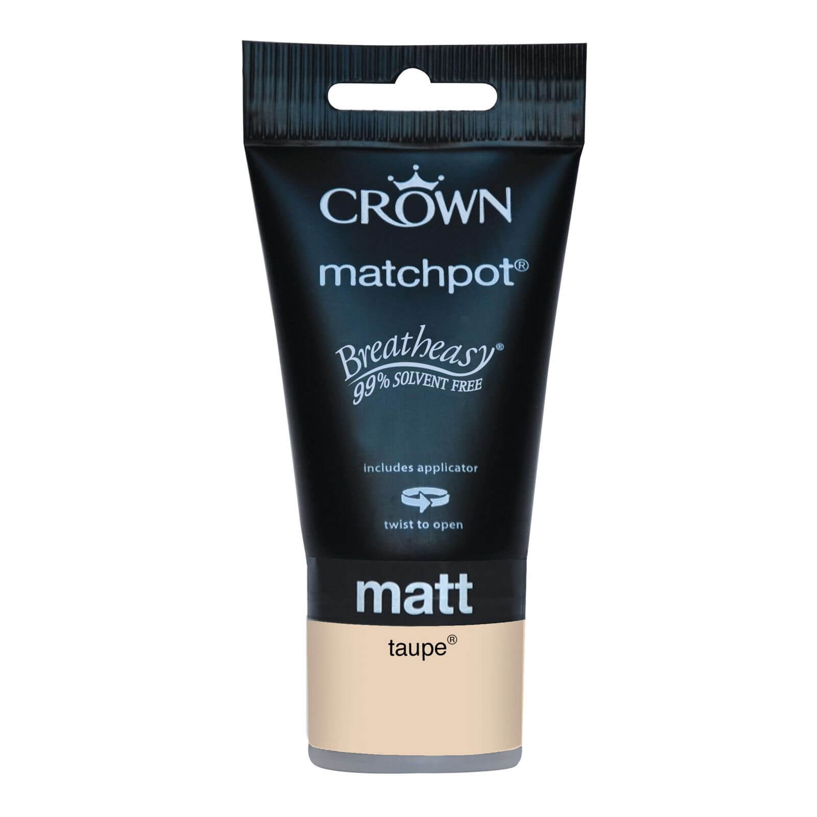 Photo of Crown Breatheasy Taupe - Matt Emulsion Paint - 40ml Tester