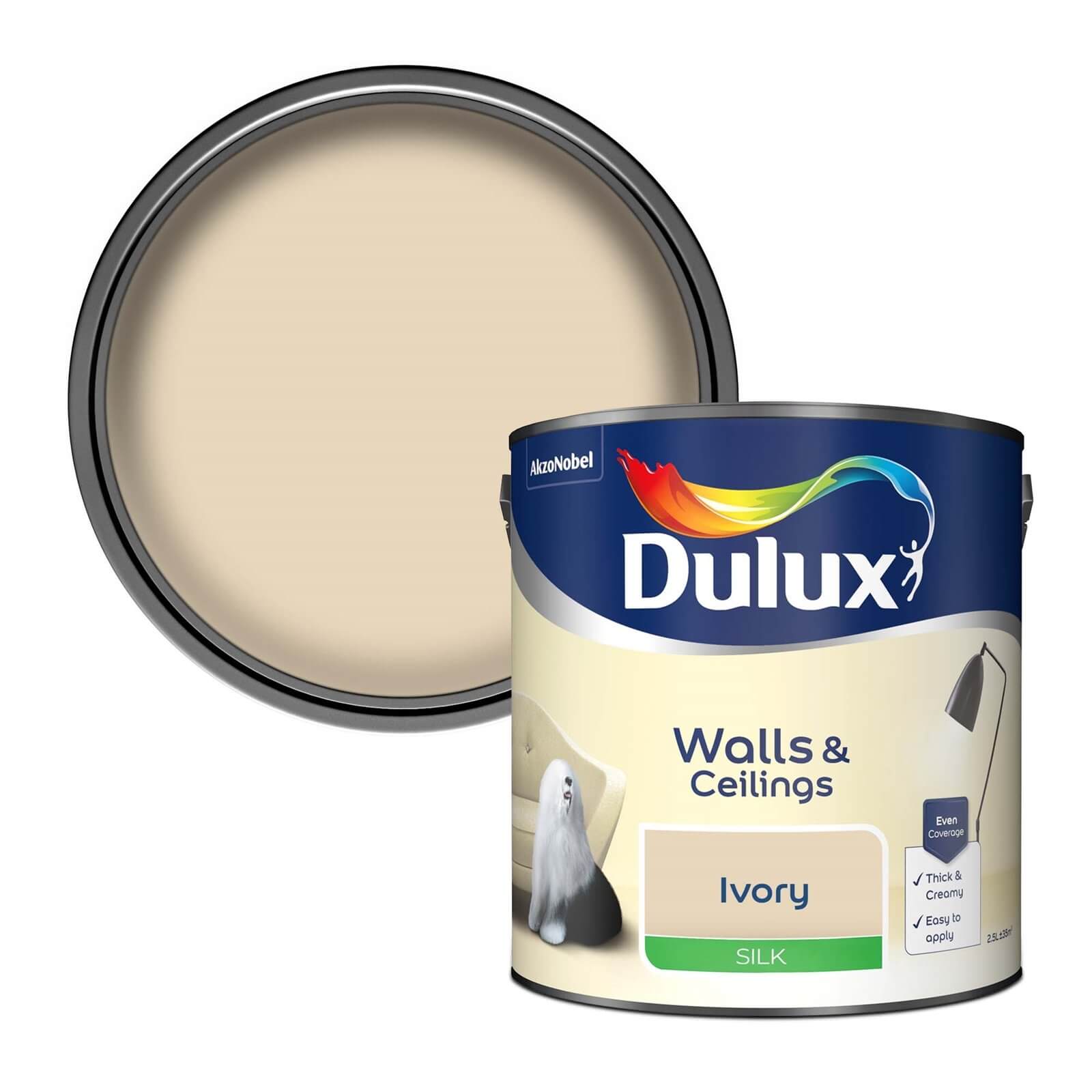 Dulux Silk Emulsion Paint Ivory - 2.5L