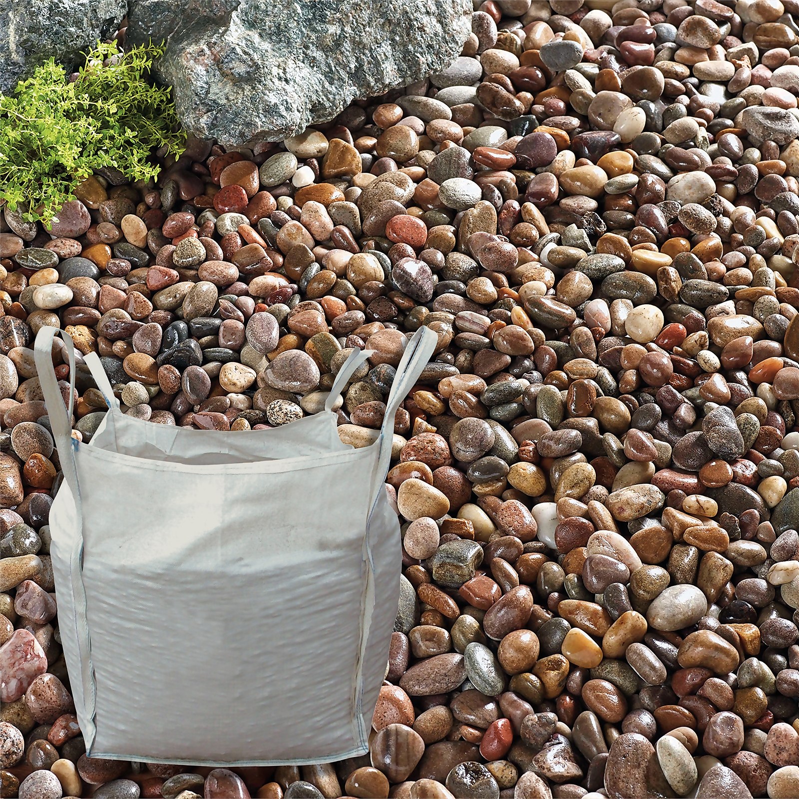 Photo of Stylish Stone Premium Scottish Pebbles 20-30mm - Bulk Bag 750 Kg