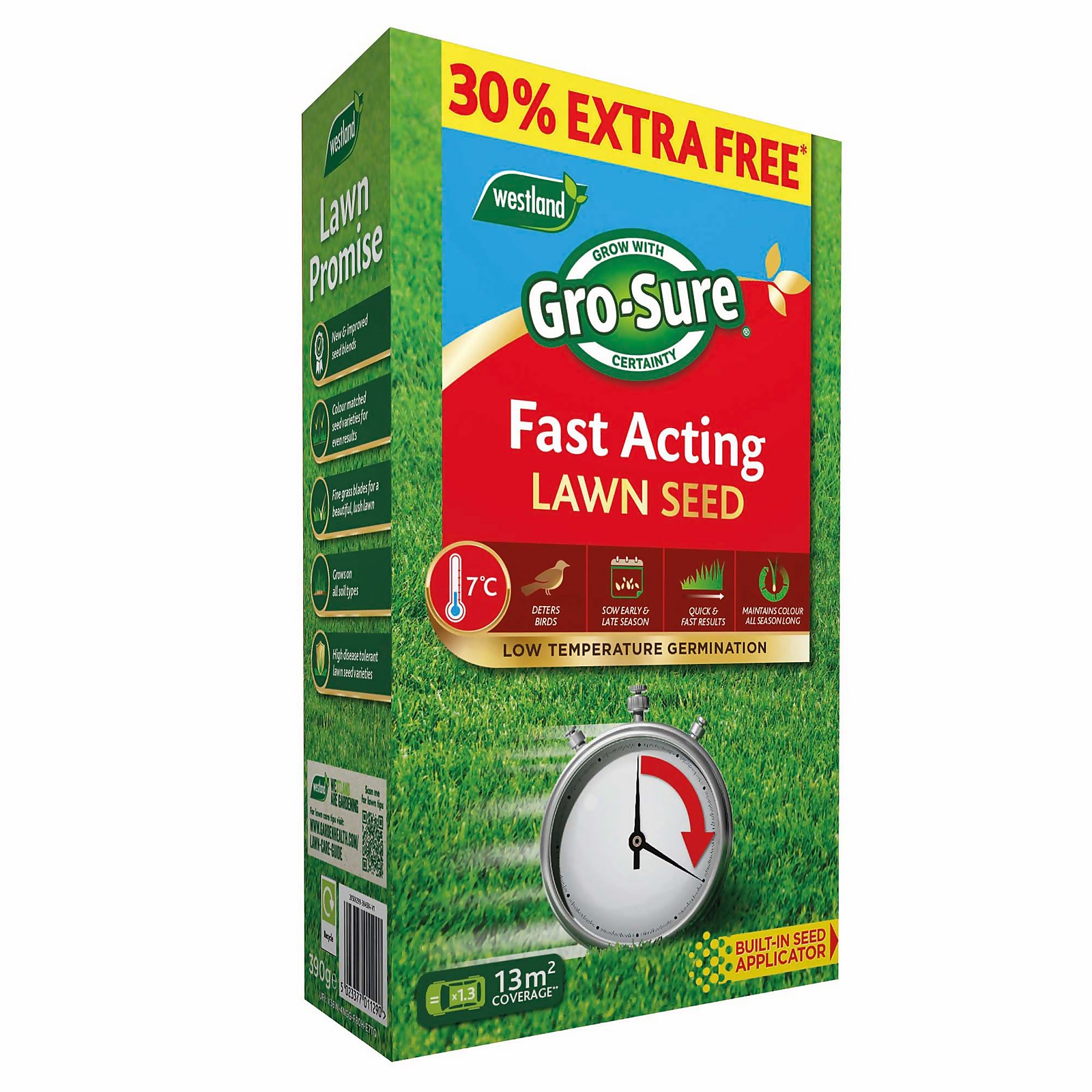 Photo of Gro-sure Fast Acting Lawn Seed - 10m² +30 Extra Free