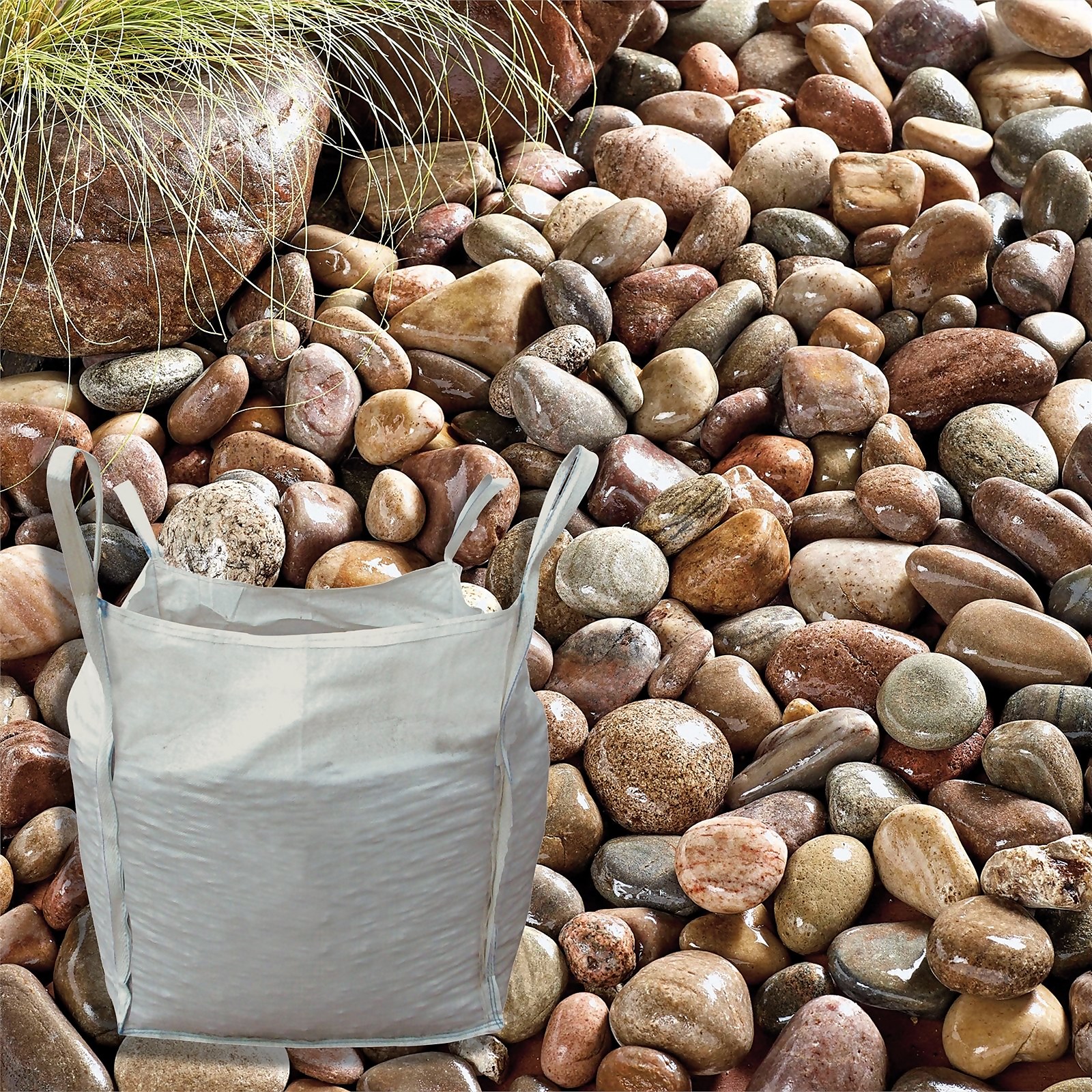 Photo of Stylish Stone Premium Scottish Cobbles - Bulk Bag 750 Kg
