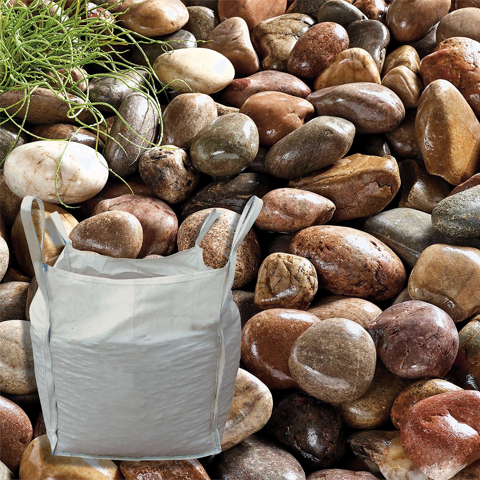 Photo of Stylish Stone Large Beach Cobbles - Bulk Bag 750 Kg