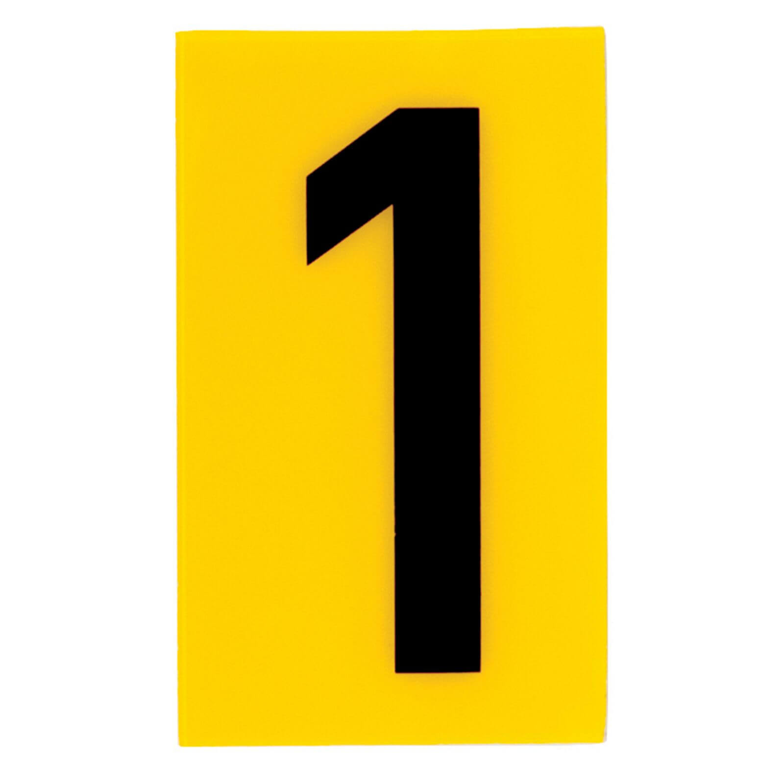 Photo of Breeze Yellow Self Adhesive House Number - 60mm - 1