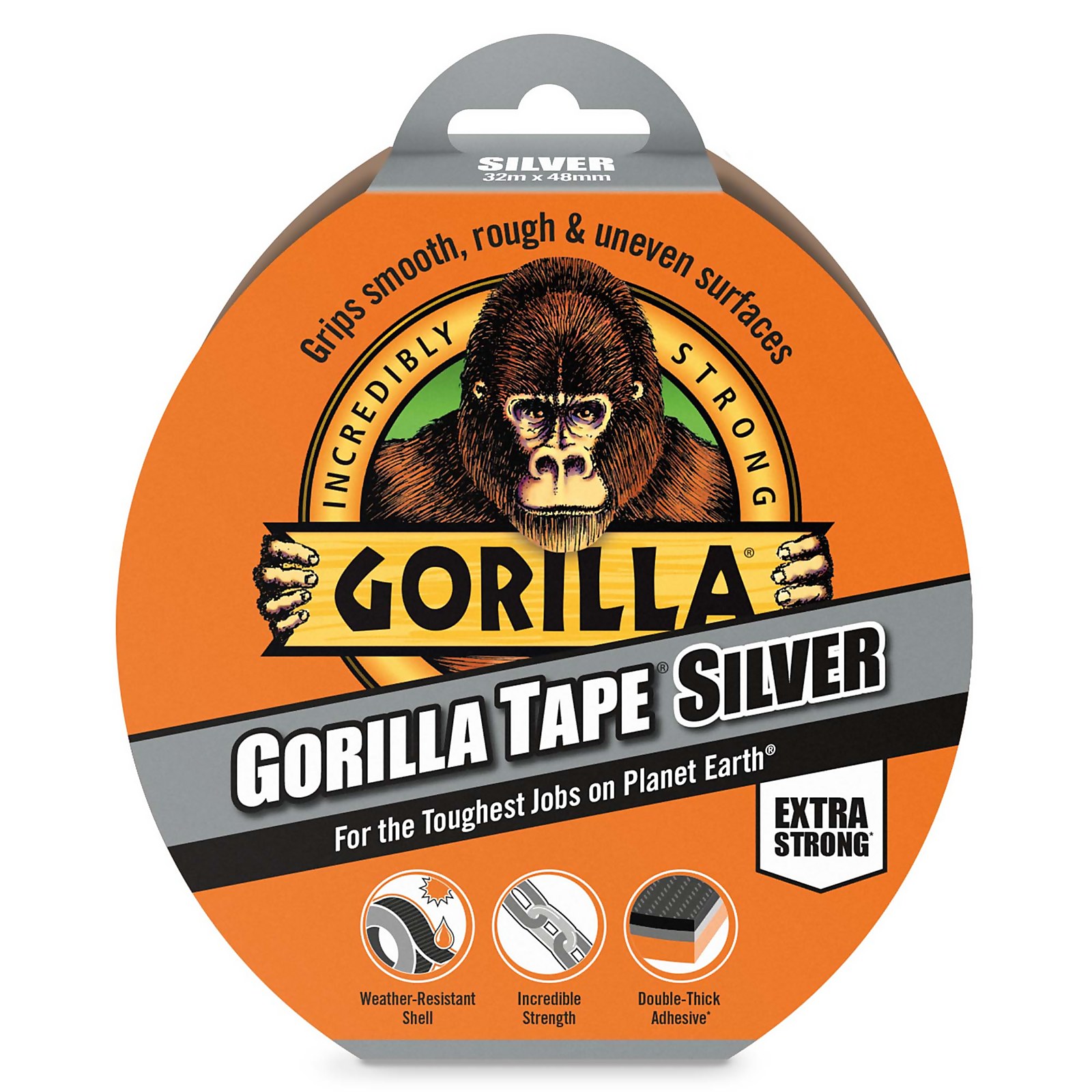 Photo of Gorilla Silver Tape - 32m