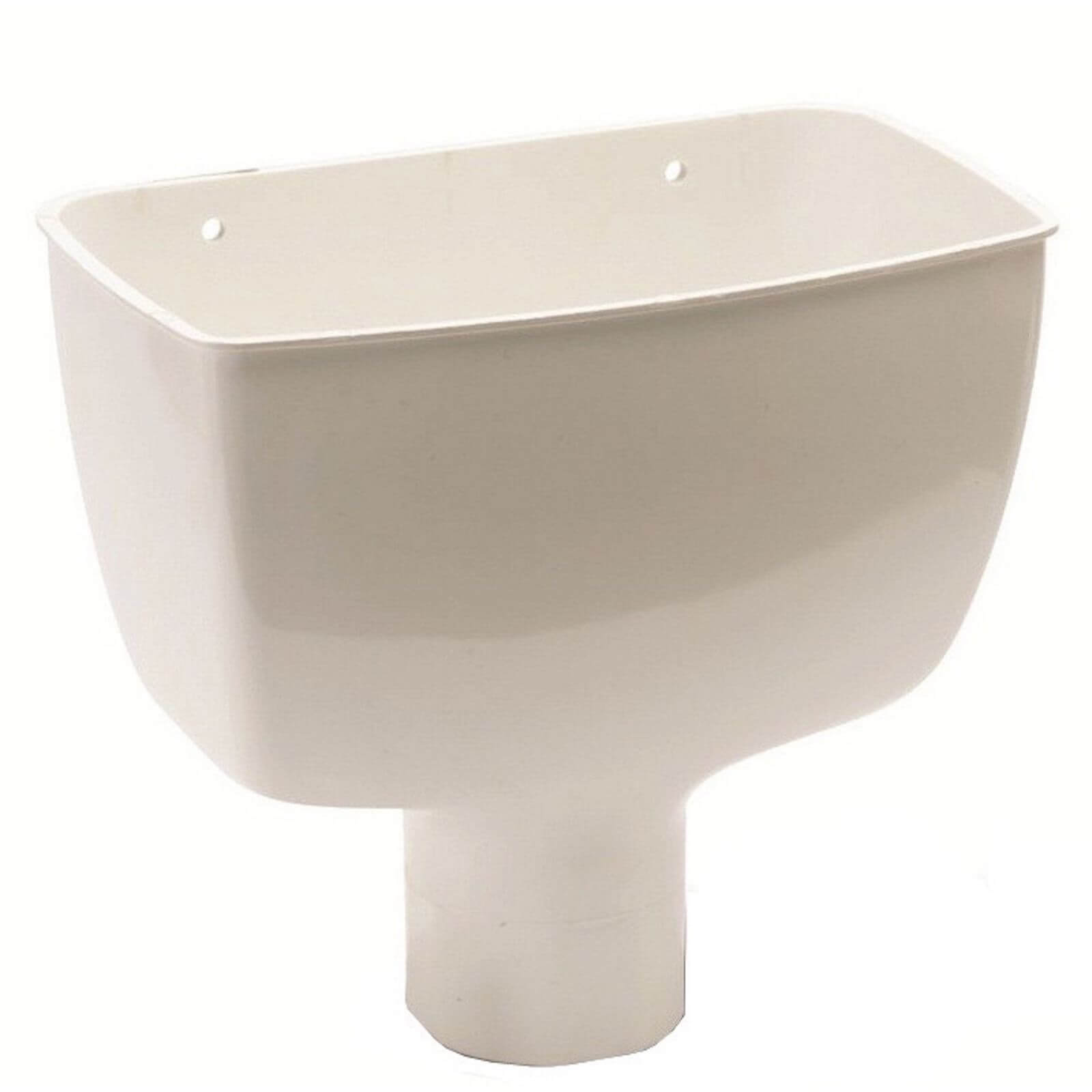 Photo of Polypipe Round Standard Hopper Head - 68mm - White