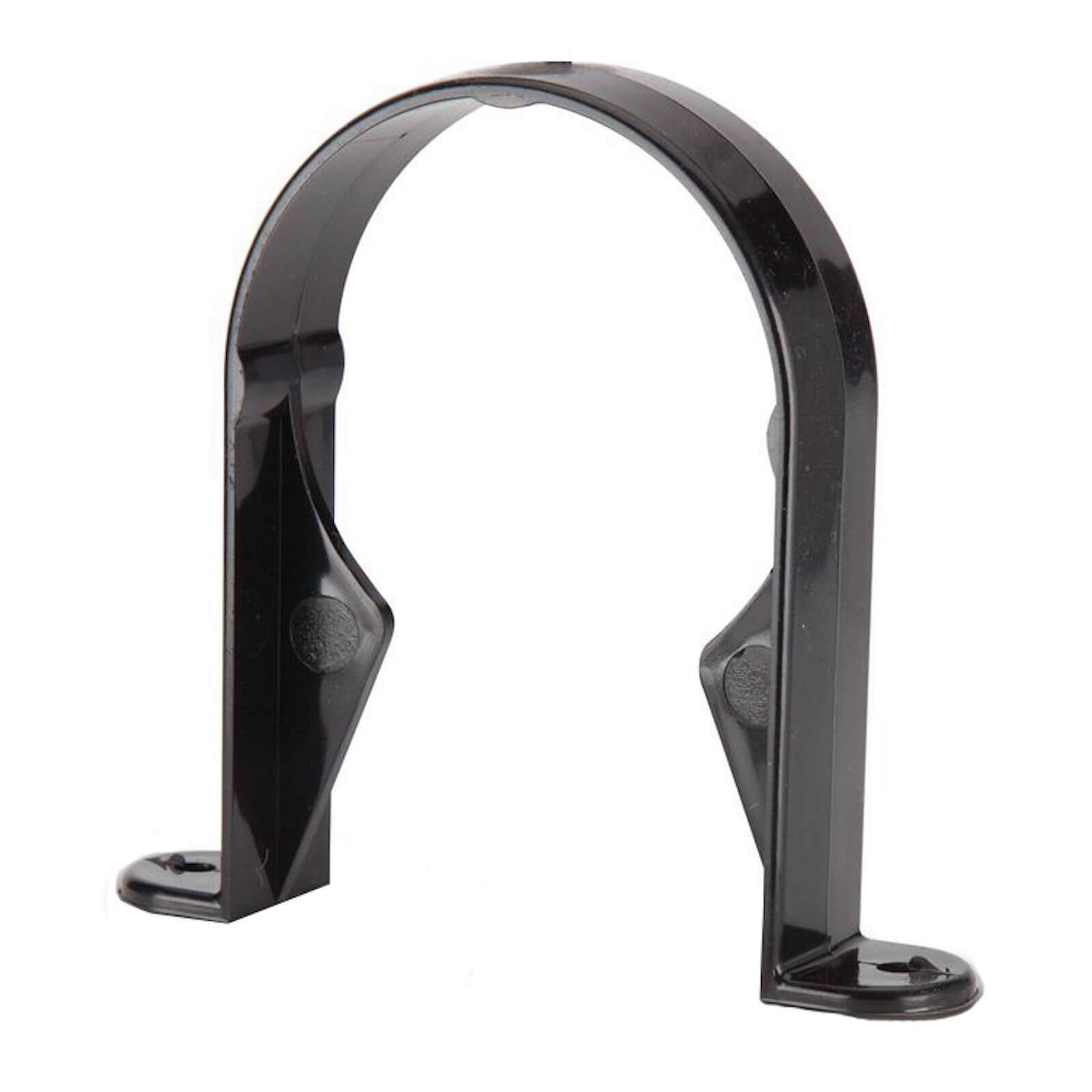 Photo of Polypipe Round Downpipe Bracket - 68mm - Black