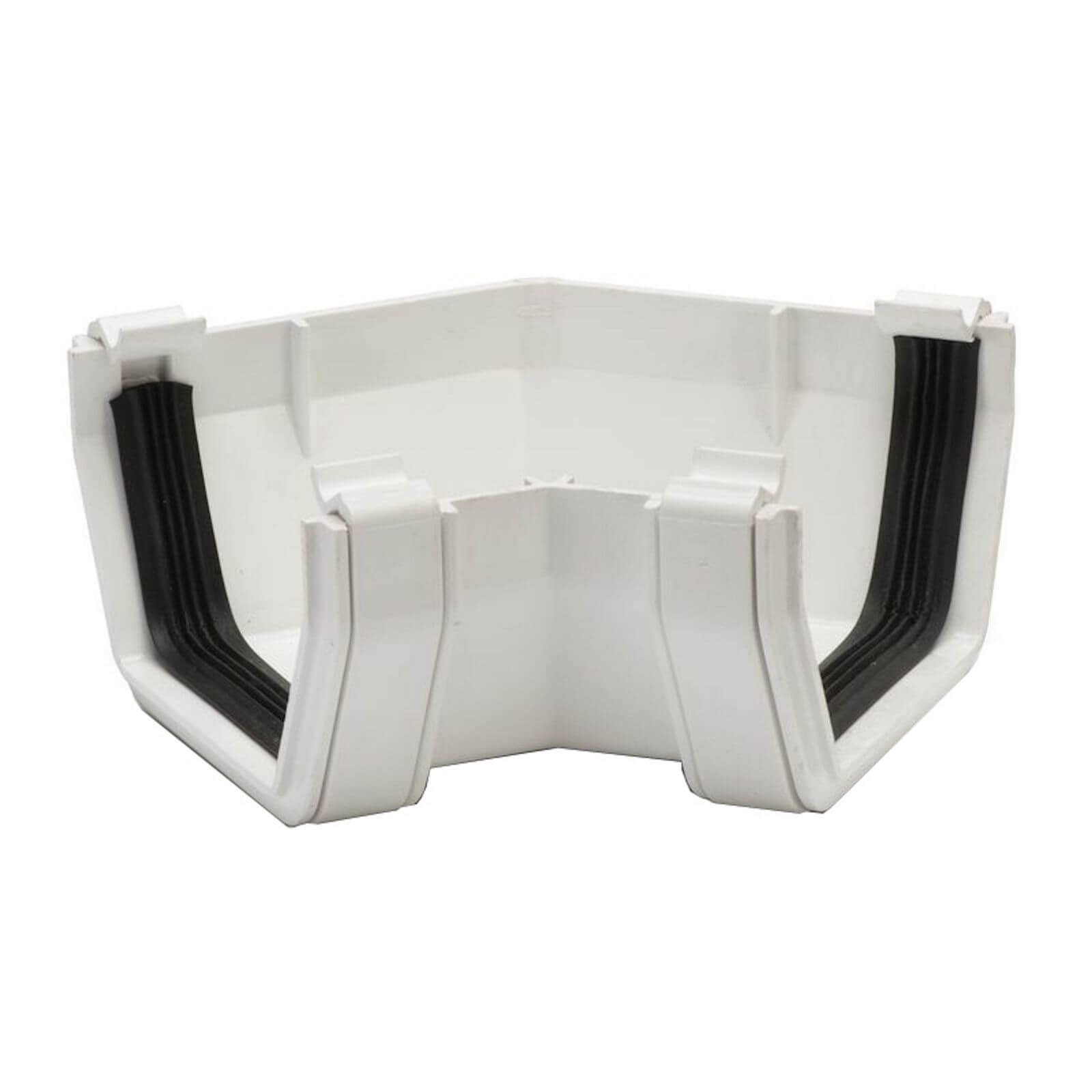 Photo of Polypipe Square Gutter Angle - 112mm X 135 Degree - White