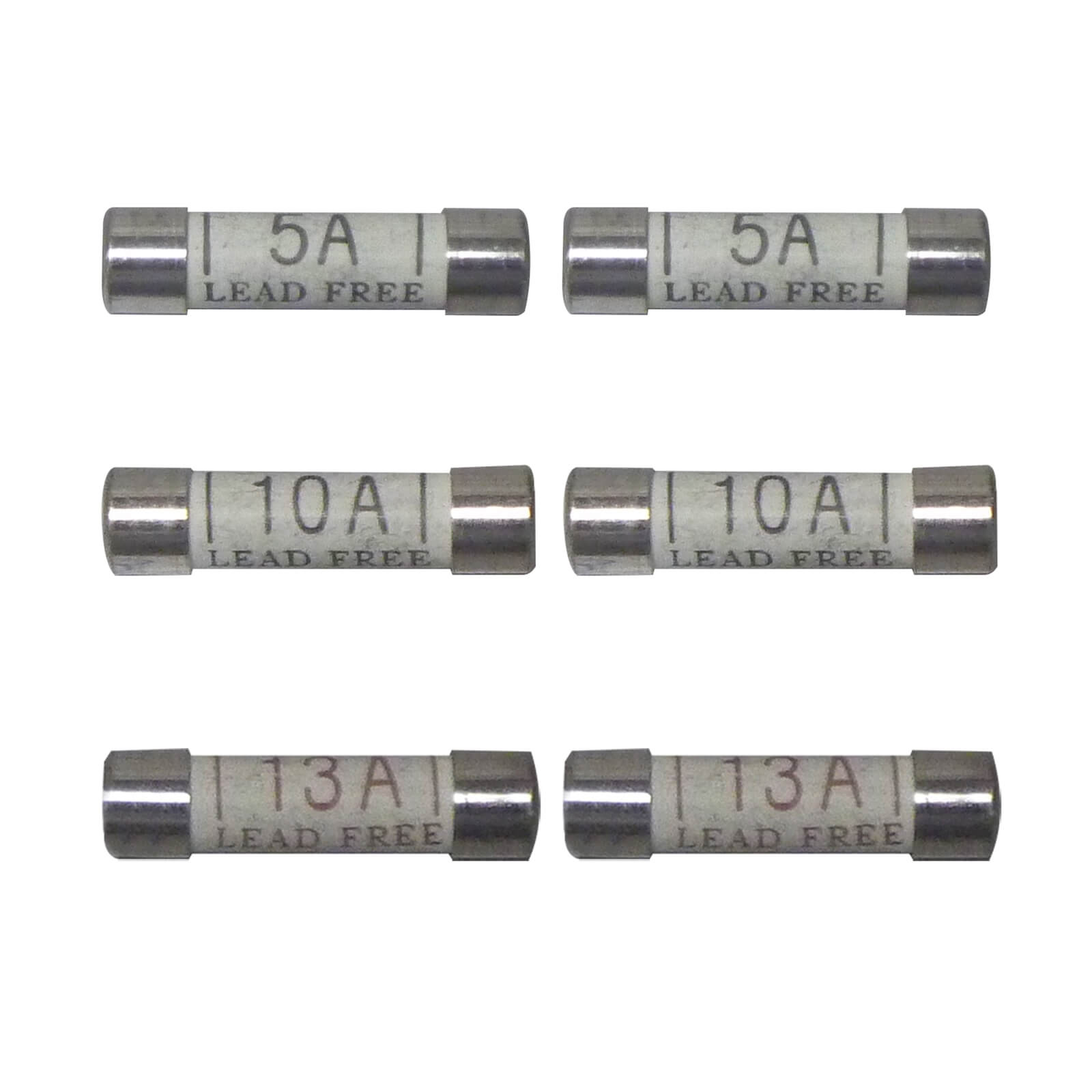 Photo of Arlec Mixed Amp Fuse 5a- 10a- 13a 6 Pack