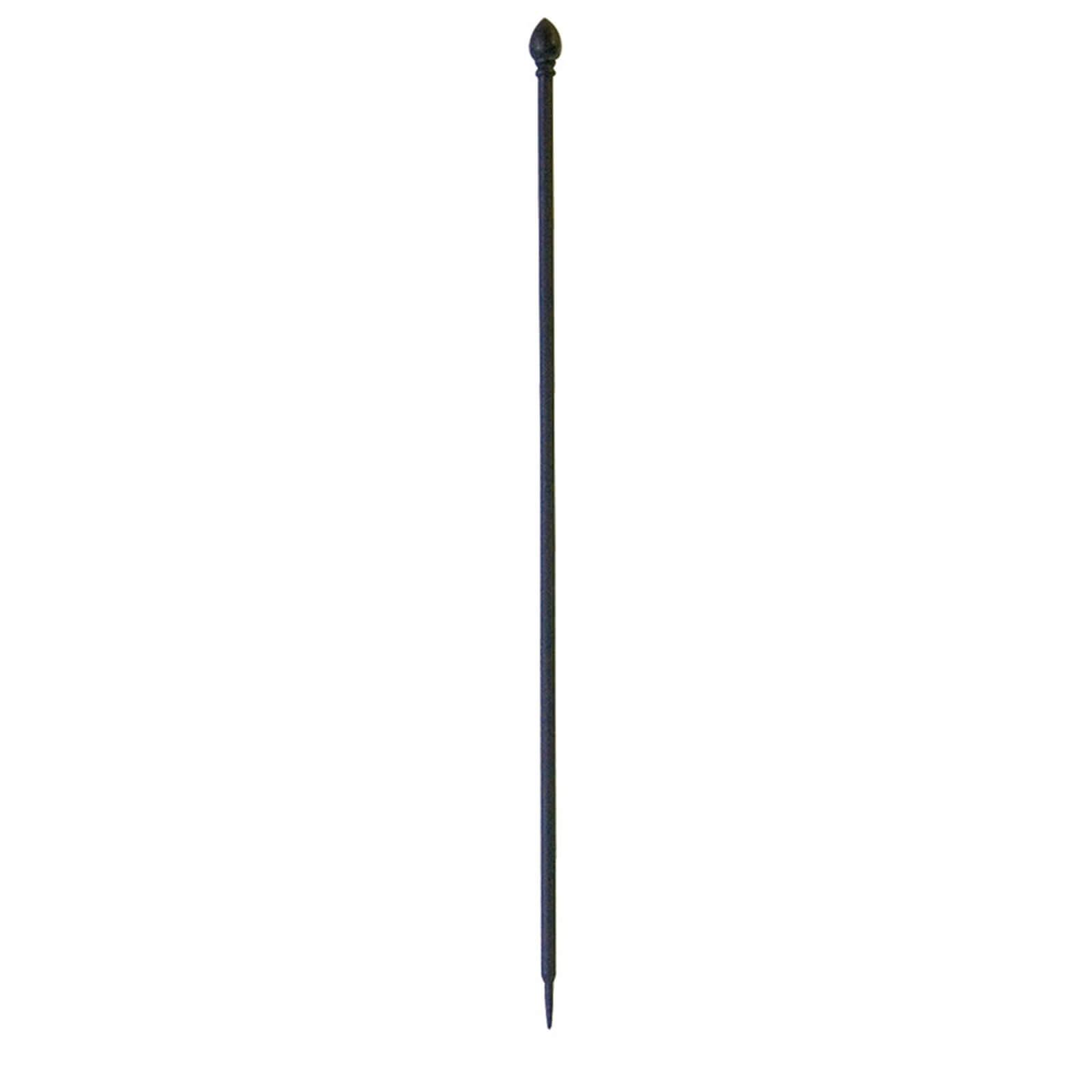 Garden Fence Post in Black 1.1m