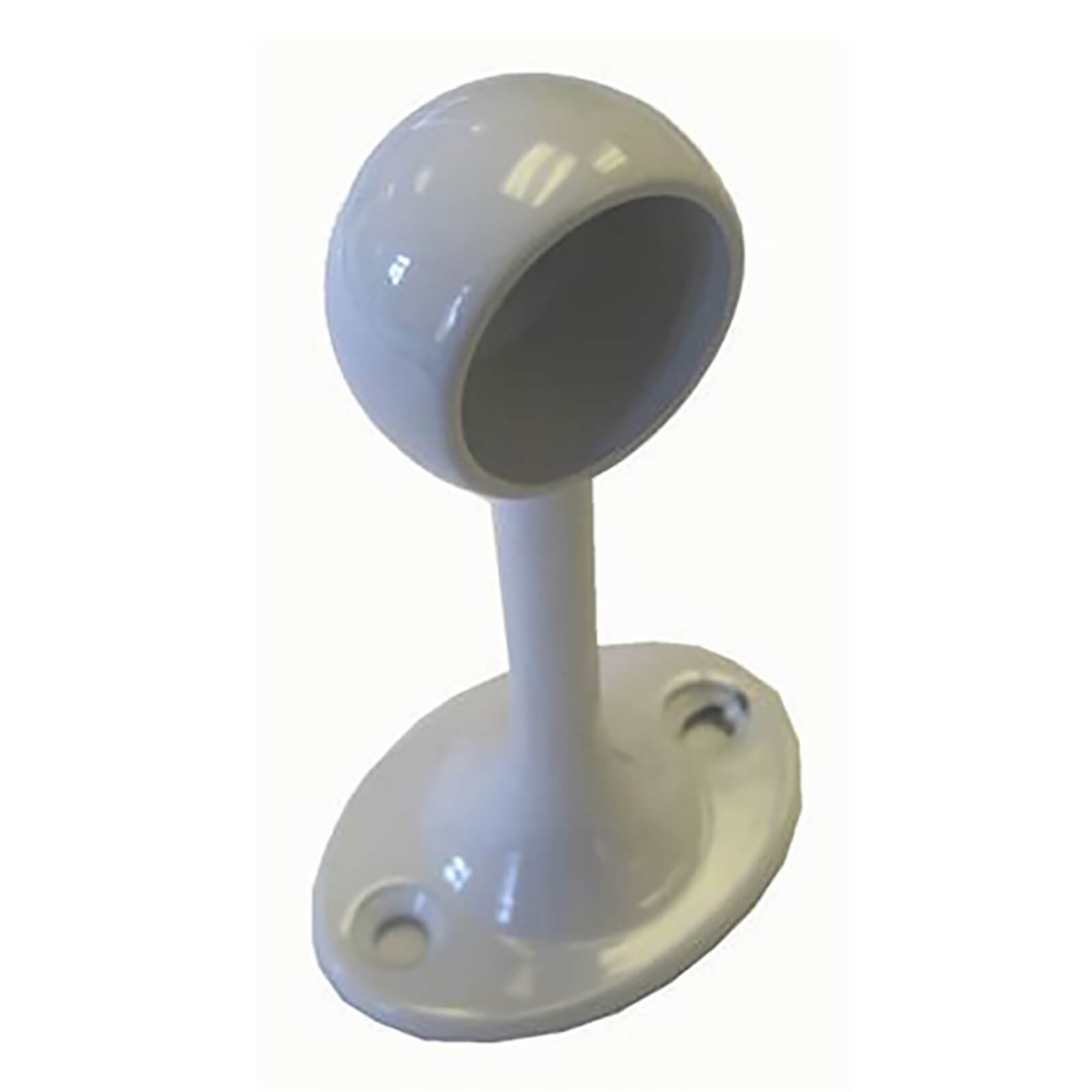 Photo of Deluxe End Brackets - White - 25mm