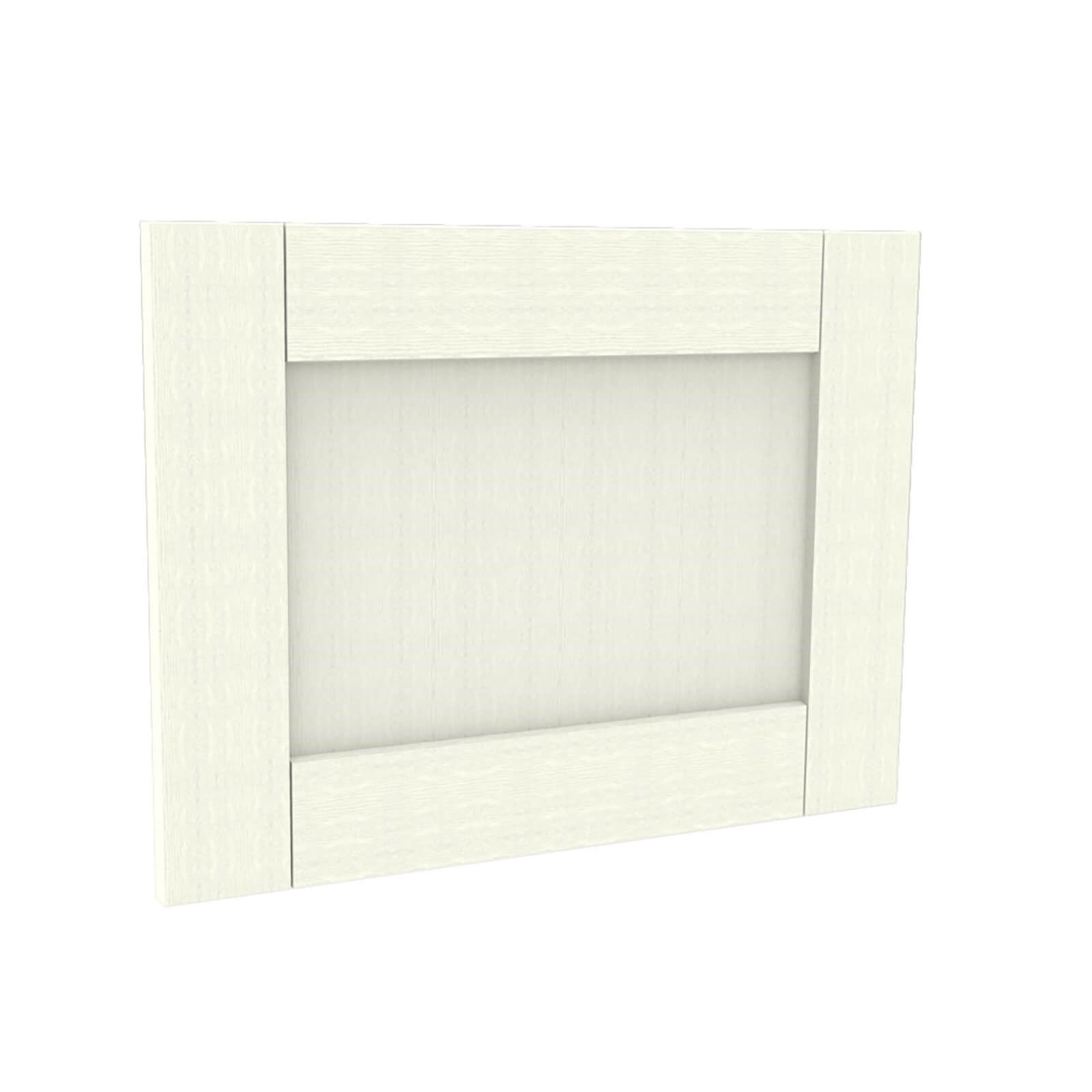 Photo of Timber Shaker Ivory Painted Integrated Extractor Door -597x445-