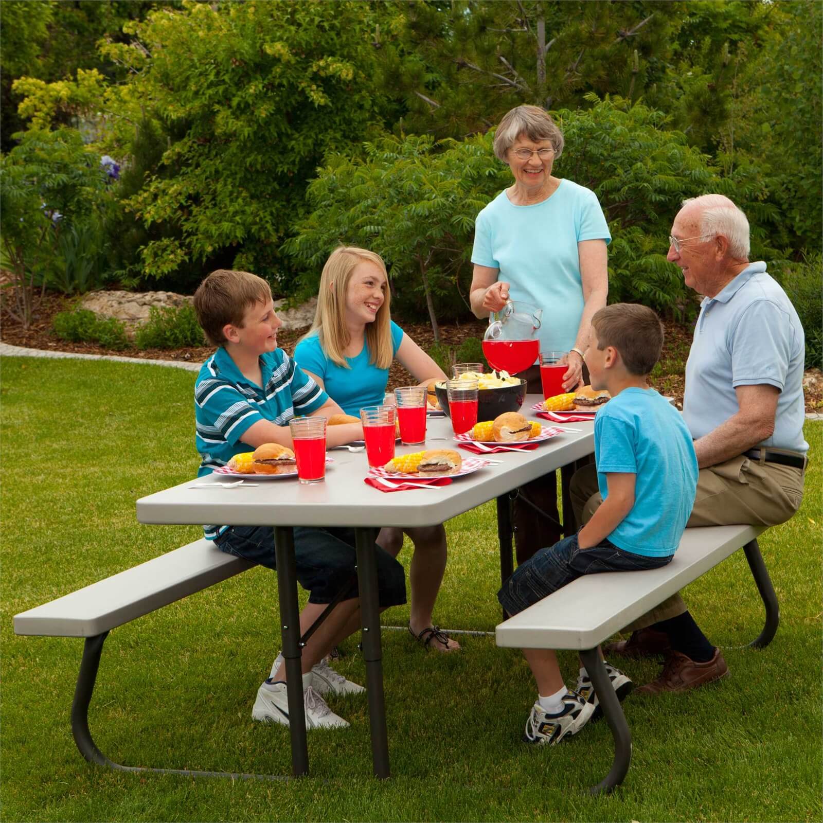 Photo of Lifetime 6ft Classic Folding Picnic Table - Putty