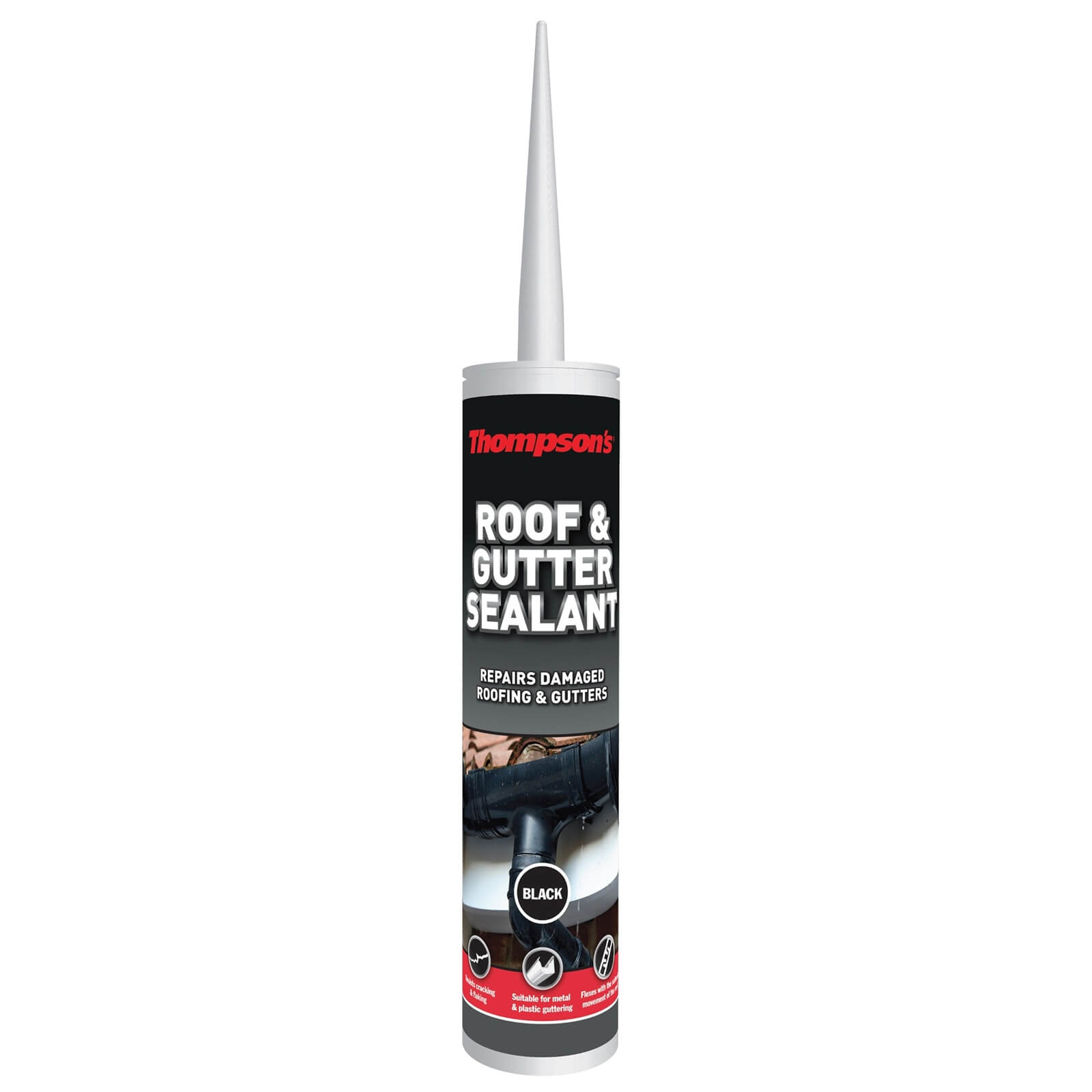 Photo of Thompsons Roof And Gutter Sealant - Black - 310ml