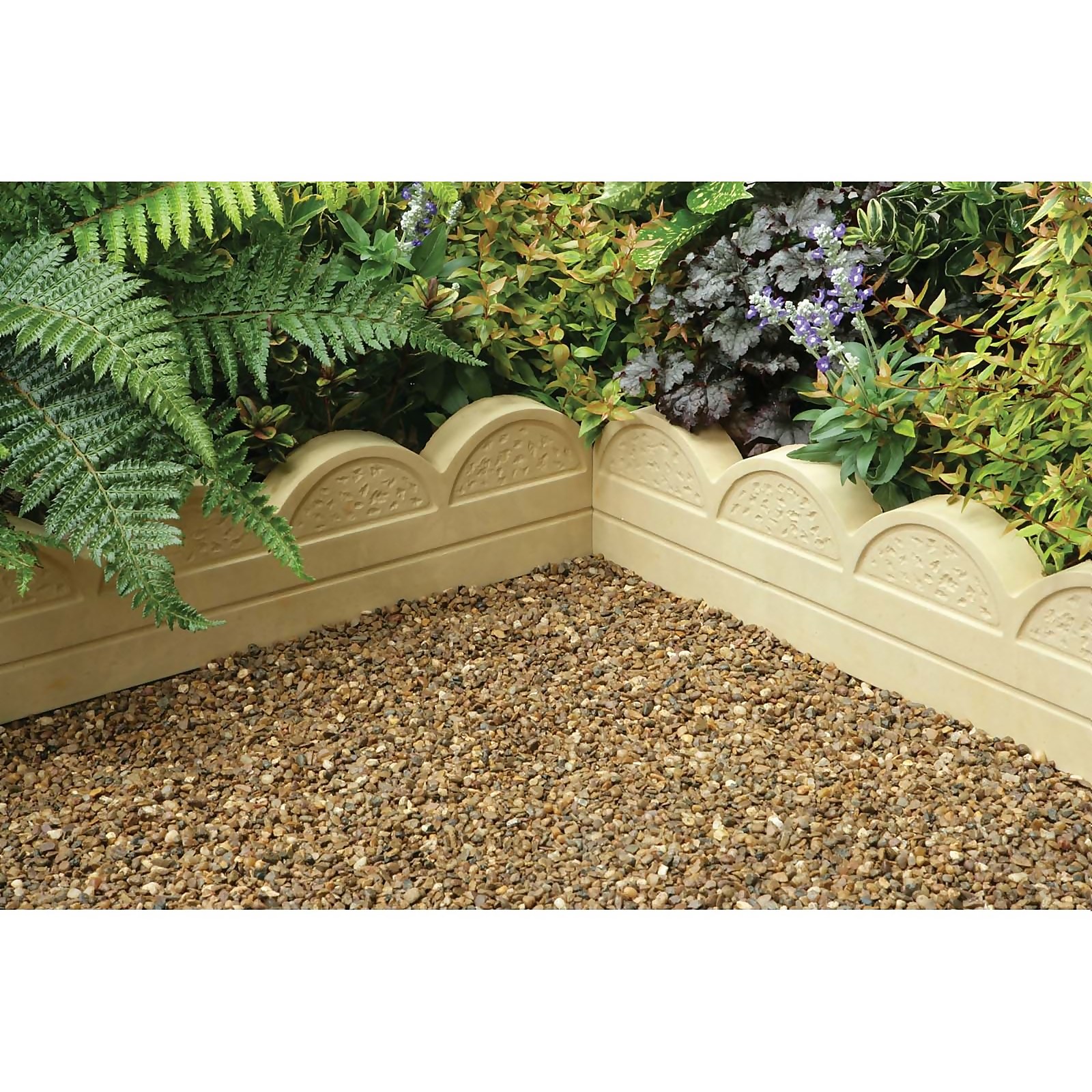 Photo of Stylish Stone Wave Top Edging 600mm - Gold -full Pack-