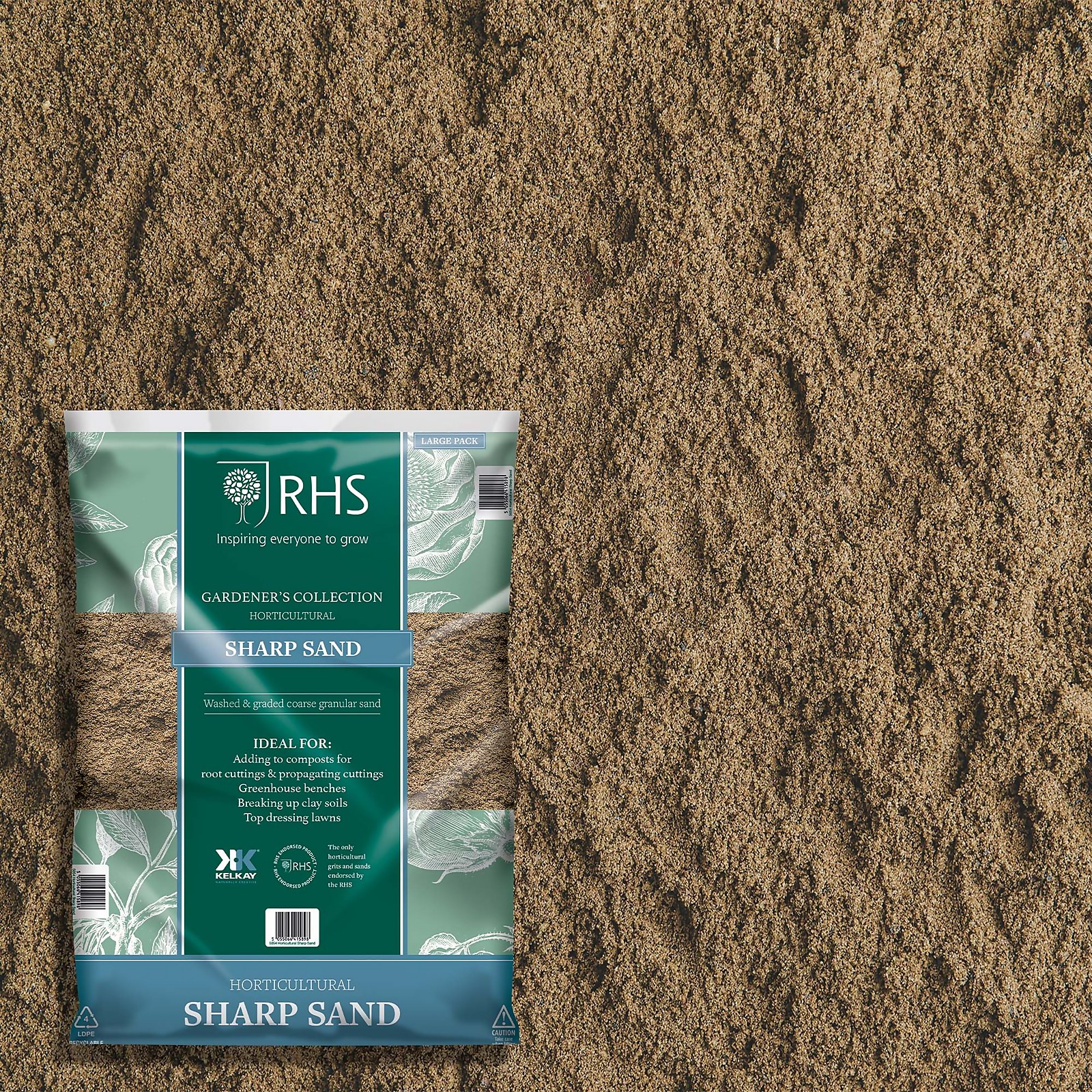 Photo of Rhs Horticultural Sharp Sand Large Pack - 20kg