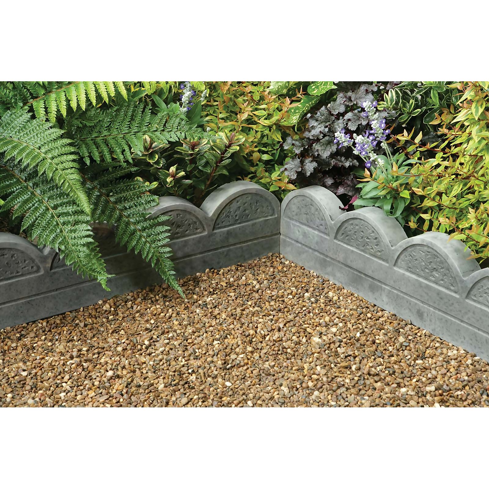 Photo of Stylish Stone Wave Top Edging 600mm - Antique -full Pack-