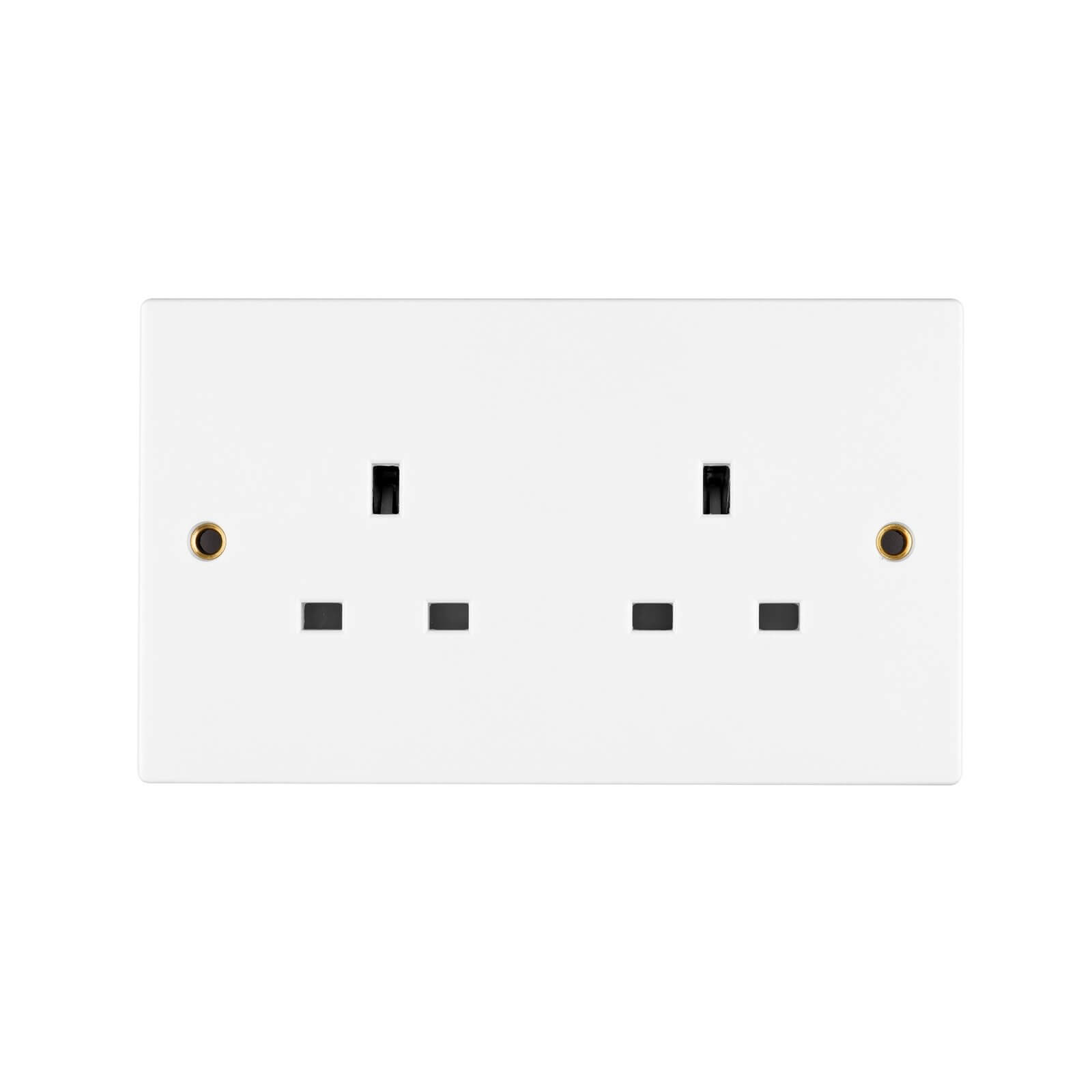 Photo of Arlec 13a 2 Gang Unswitched Socket