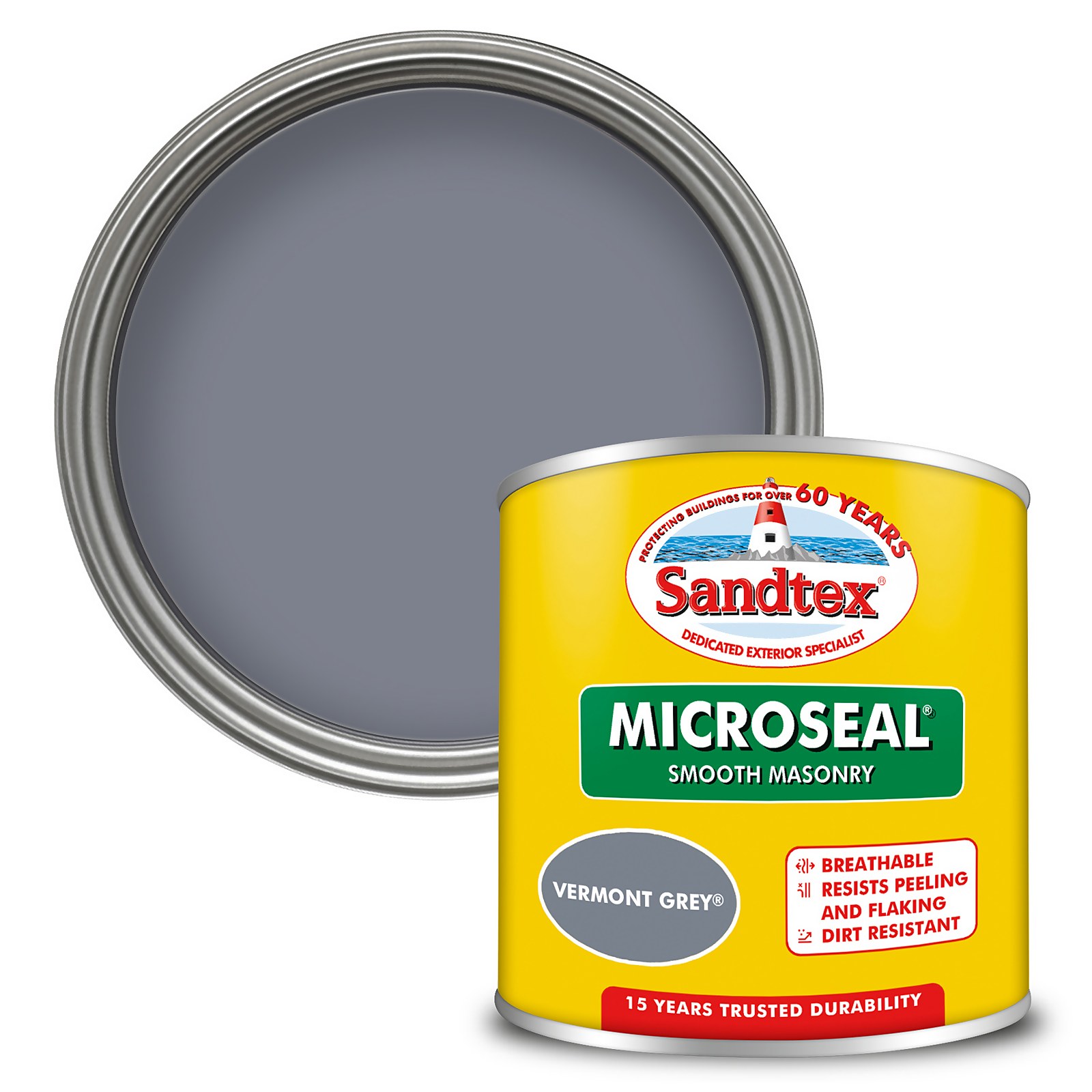 Photo of Sandtex Ultra Smooth Masonry Paint - Vermont Grey - 150ml