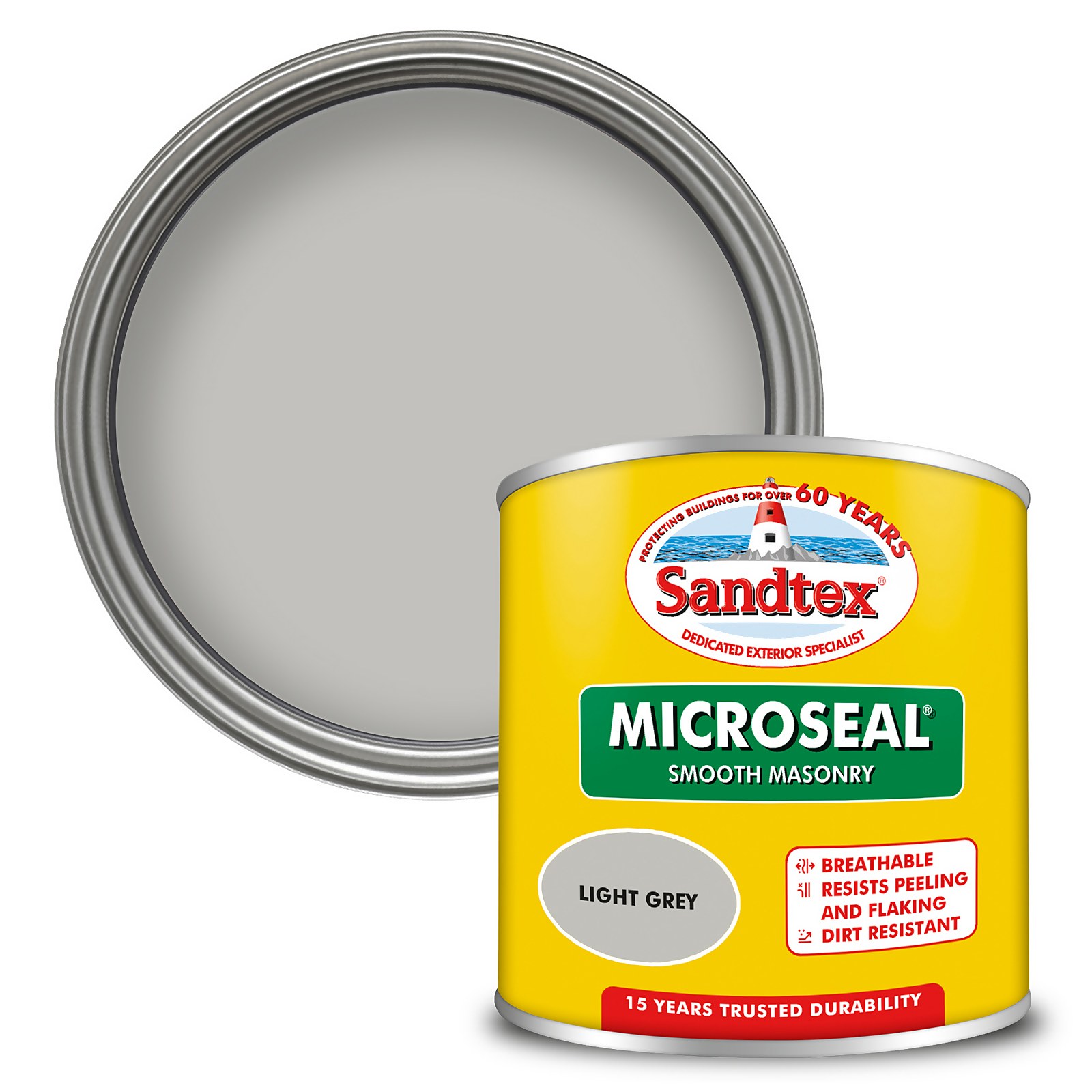 Photo of Sandtex Ultra Smooth Masonry Paint - Light Grey - 150ml