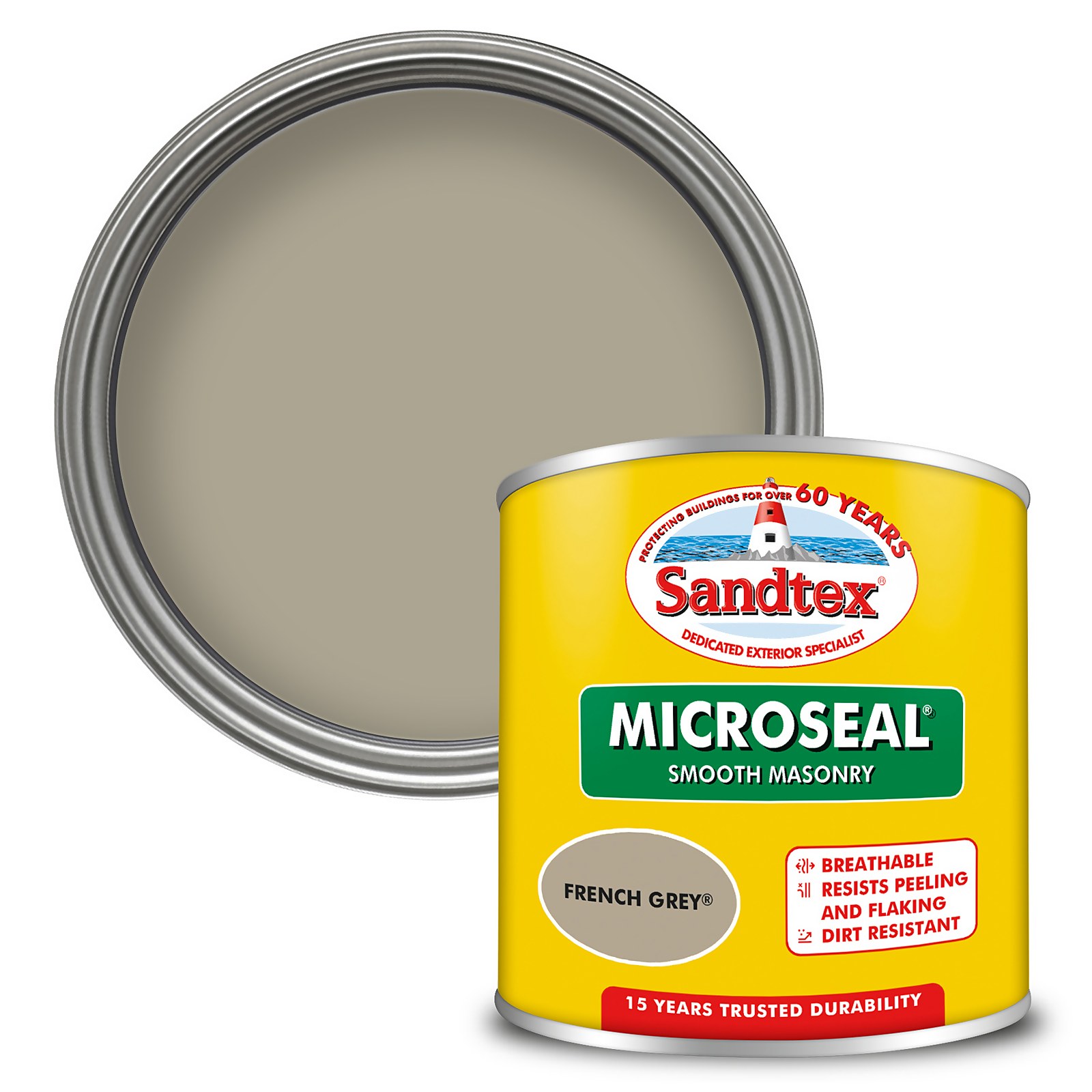 Photo of Sandtex Ultra Smooth Masonry Paint - French Grey - 150ml