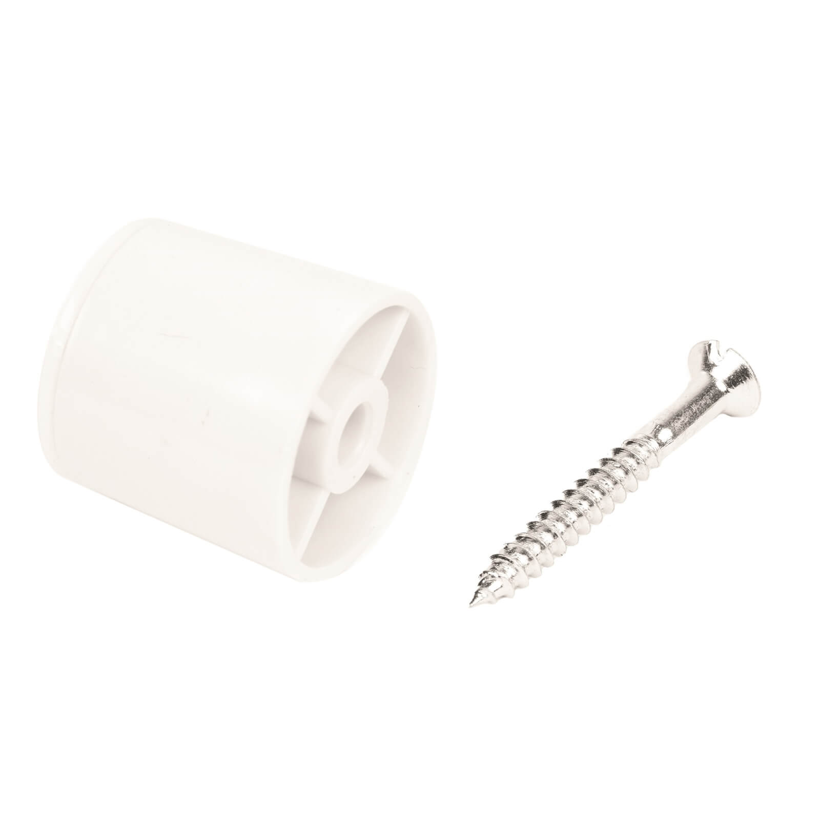 Photo of Concealed Door Stop - White - 2 Pack