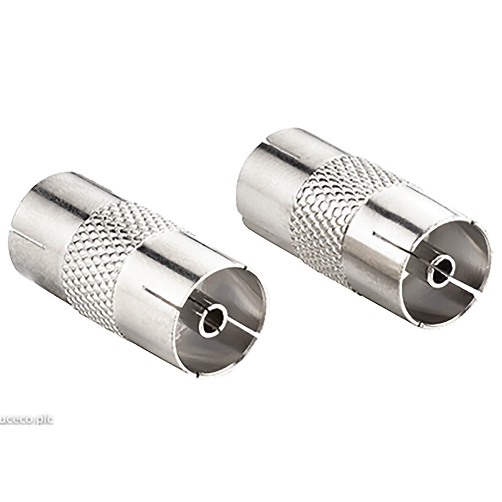 Photo of Ross Coaxial Aerial Cable Couplers Nickel 2 Pack