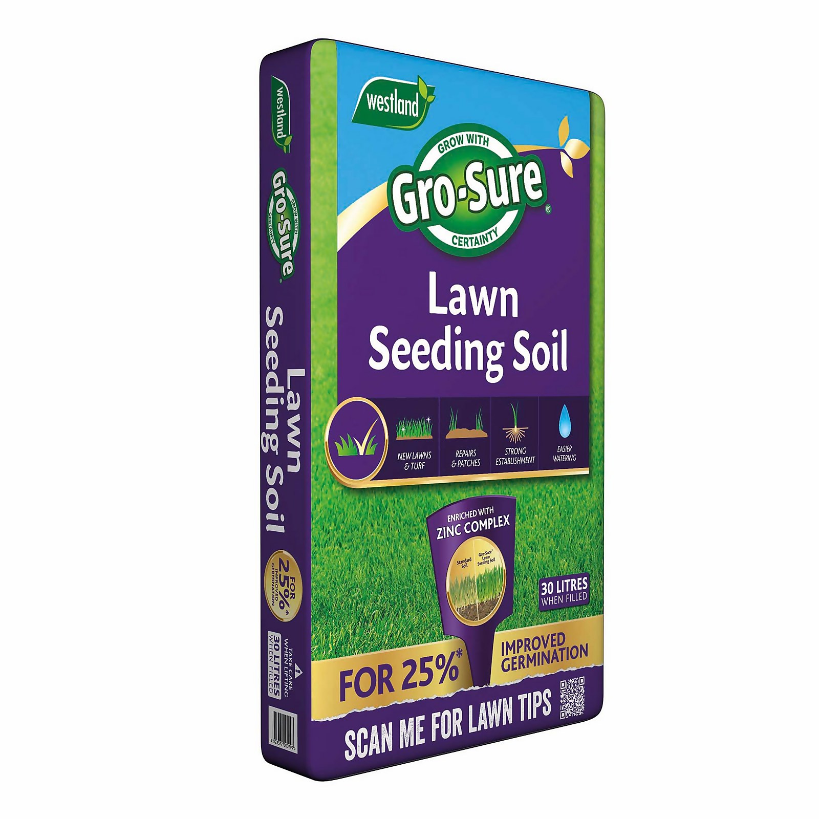 Photo of Gro-sure Lawn Seeding Soil - 30l