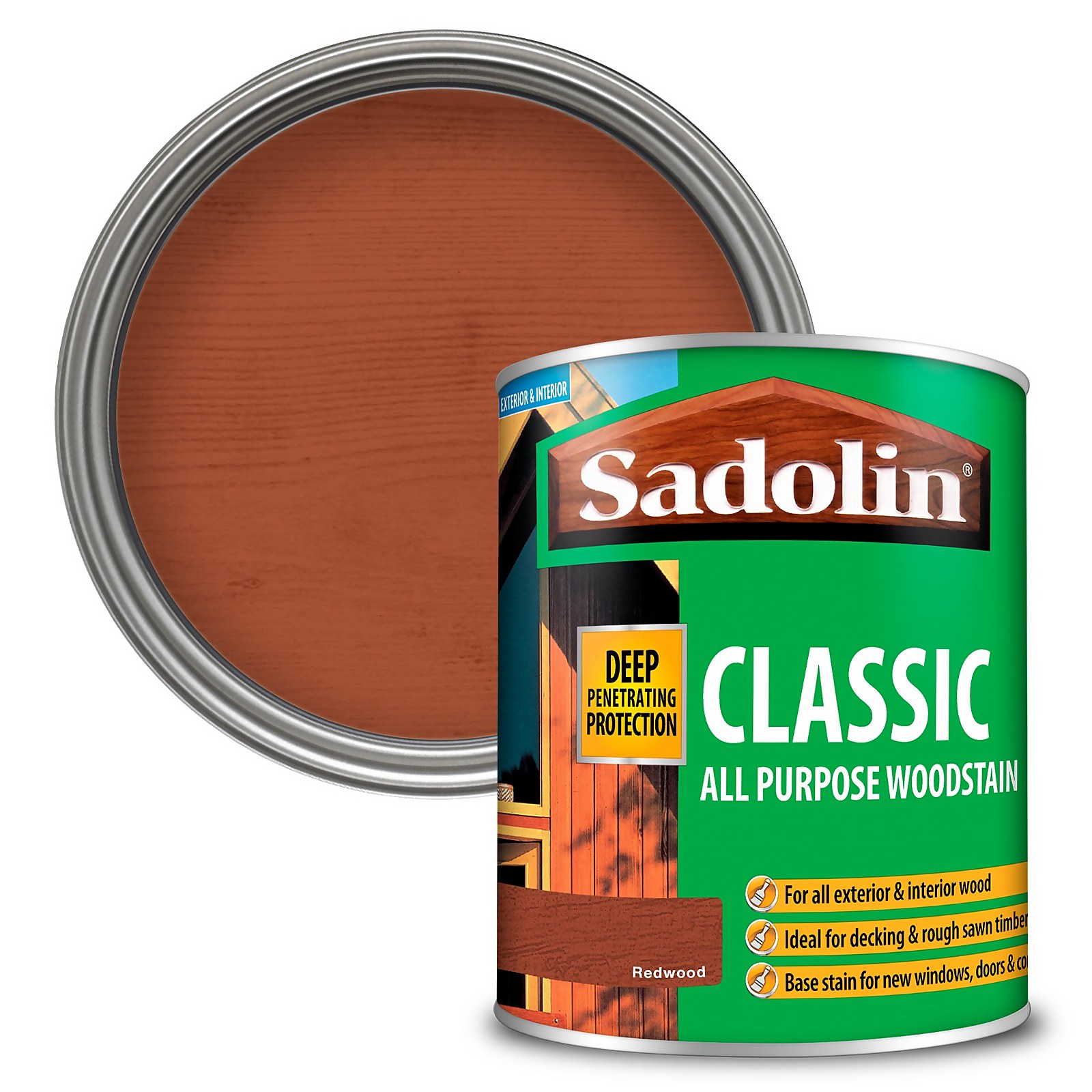 Photo of Sadolin Classic Redwood Woodstain - 750ml