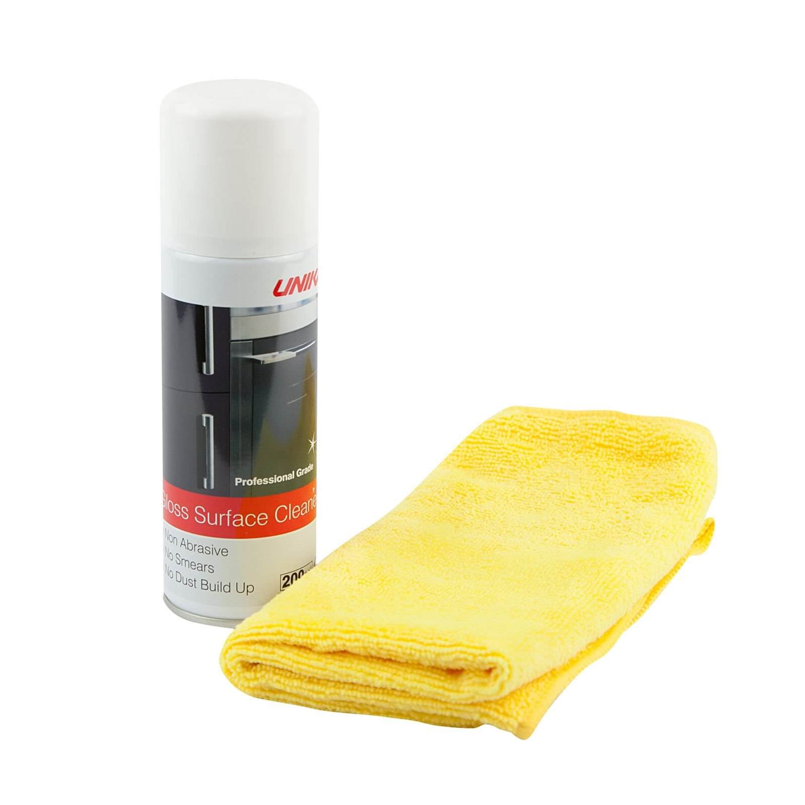 Photo of Unika Gloss Cleaner & Microfibre Cloth - 200ml