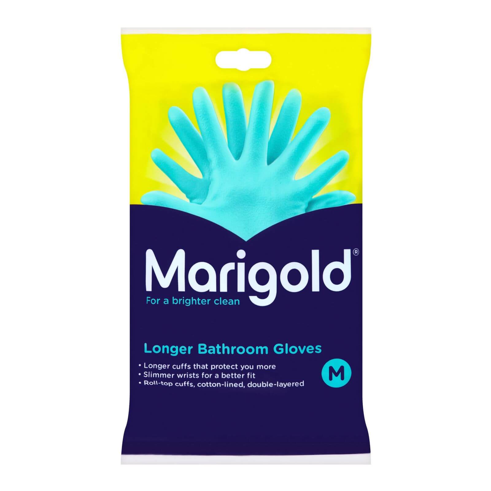 Photo of Marigold Bathroom Long Cuff Gloves - Medium