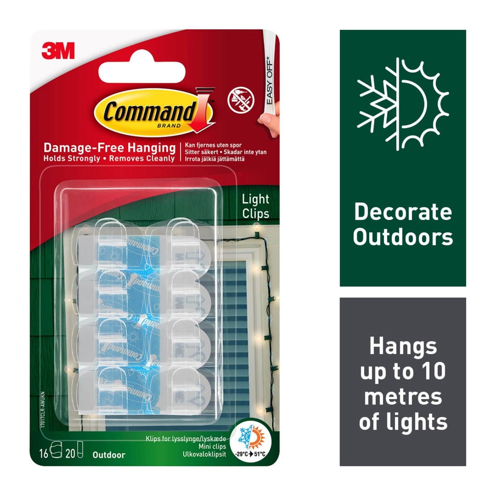 Photo of Command Outdoor Decoration Light Clips Value Pack
