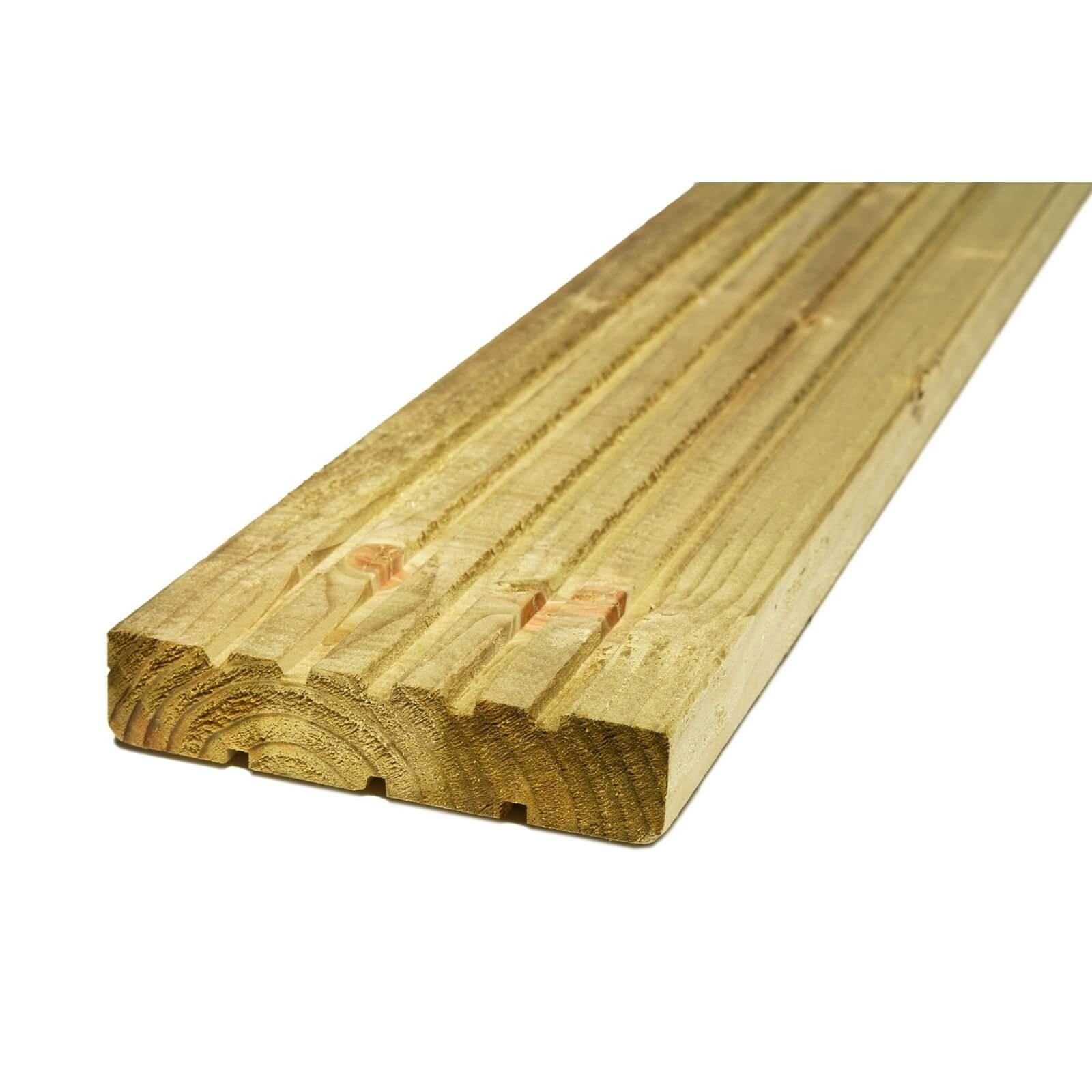 Photo of Softwood Deck Board - 28 X 144mm X 2.4m