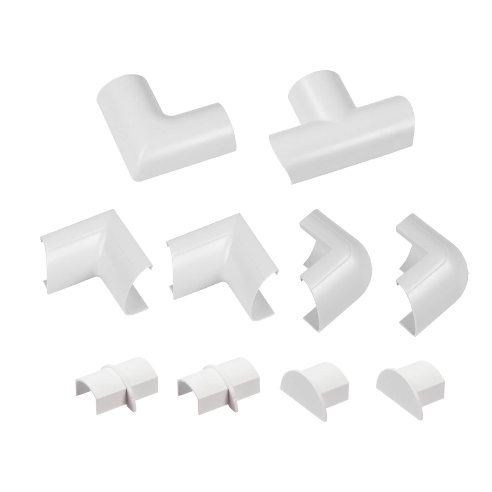 Photo of D-line Mini Decorative Trunking Clip Over 10 Piece Accessory Multipack 30mm X 15mm White