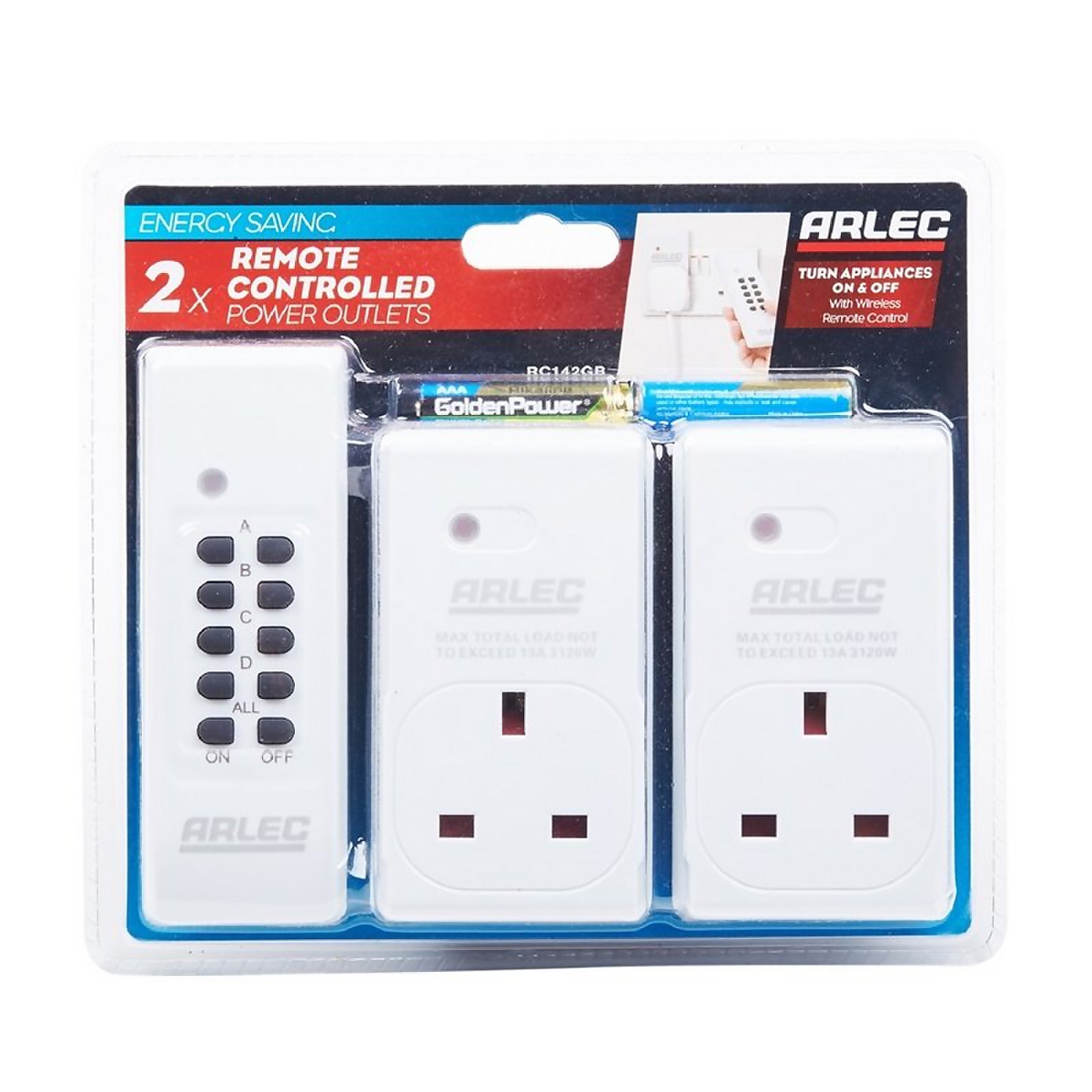 Photo of Arlec Remote Controlled Socket White 2 Pack