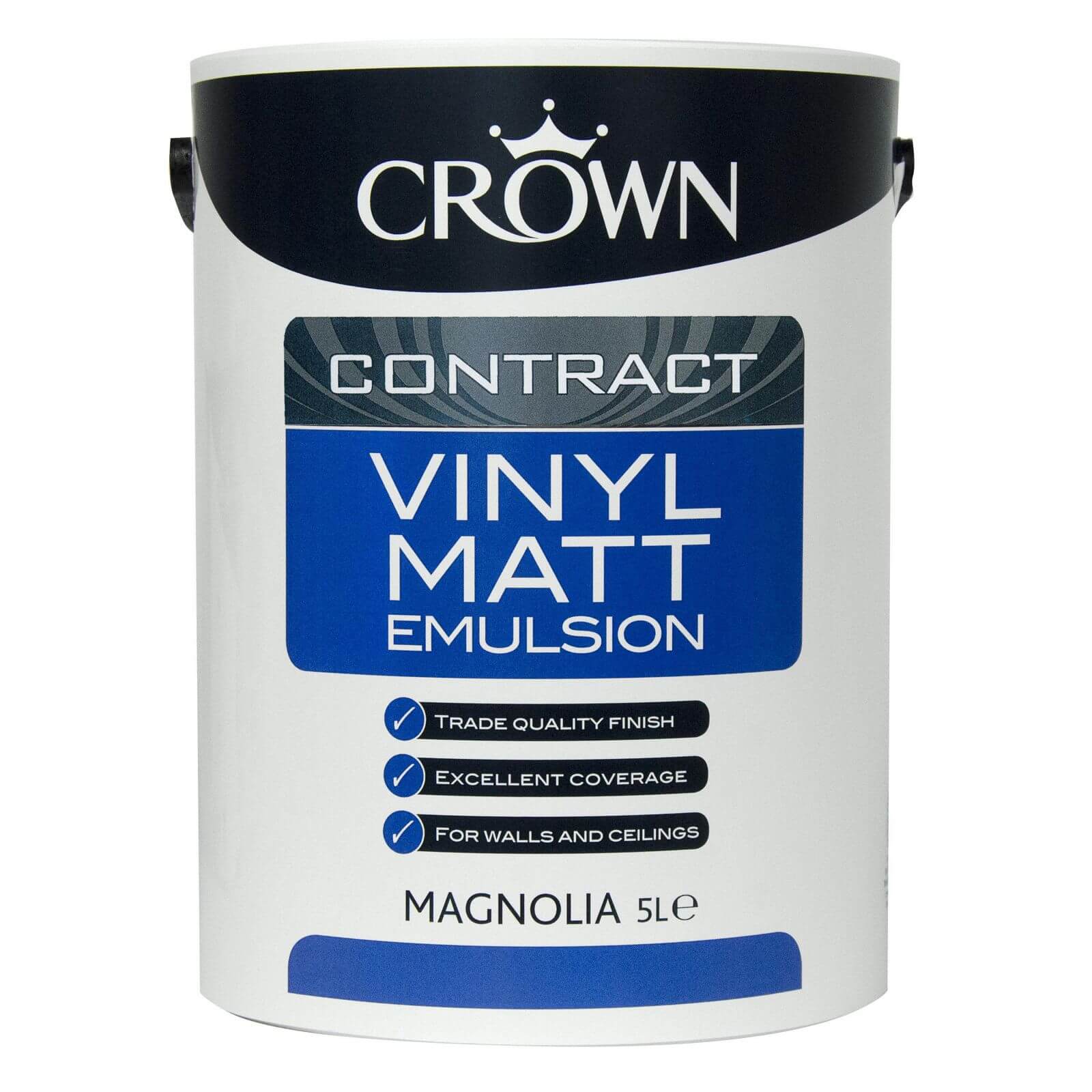 Photo of Crown Brilliant White Contract Paint - Vinyl Matt - 5l