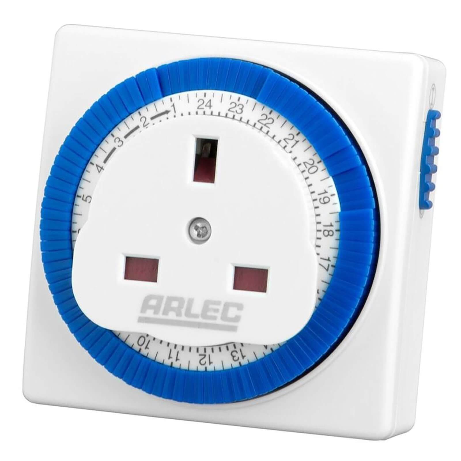 Photo of Arlec 24 Hour Compact Timer Socket White
