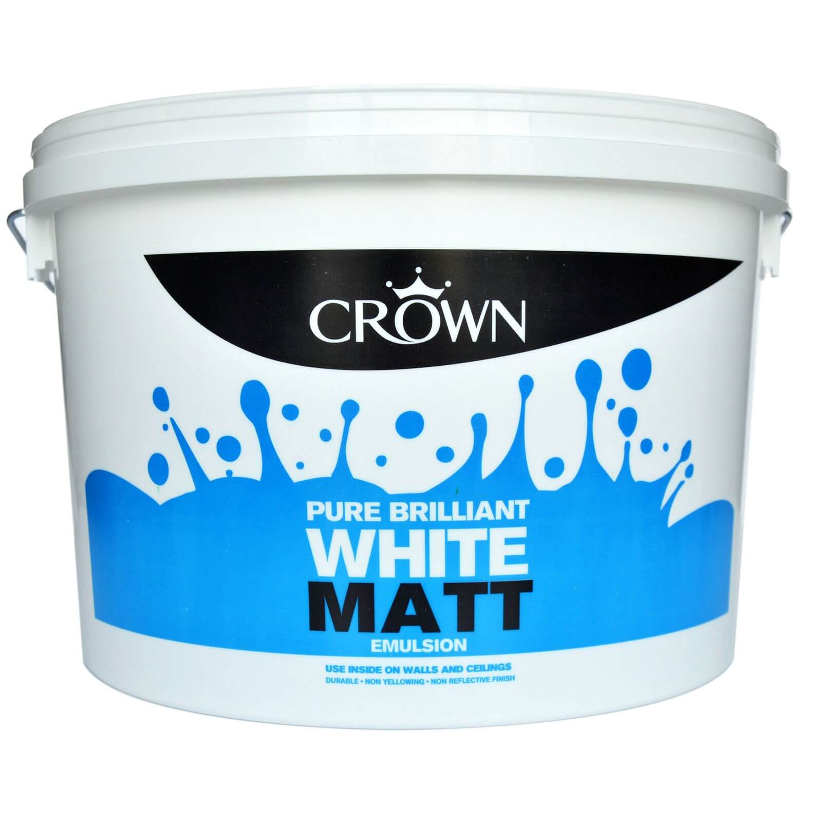Crown Pure Brilliant White Matt Paint - 10L