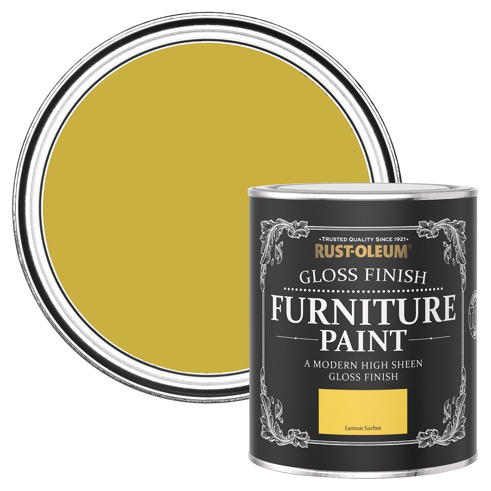 Photo of Rust-oleum Gloss Furniture Paint - Lemon Sorbet - 750ml