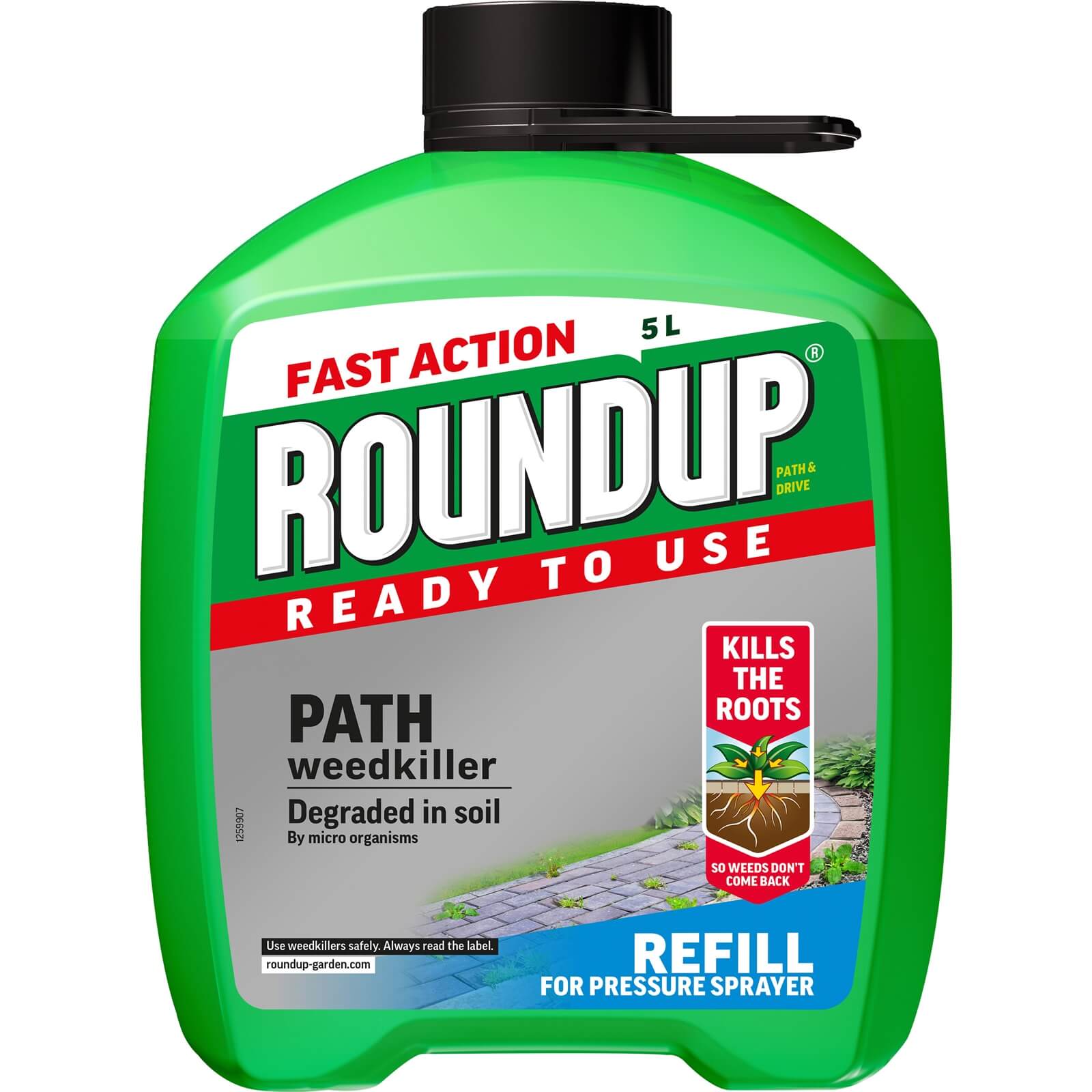 Photo of Roundup Path & Drive Ready To Use Pump N Go Weedkiller Refill - 5l