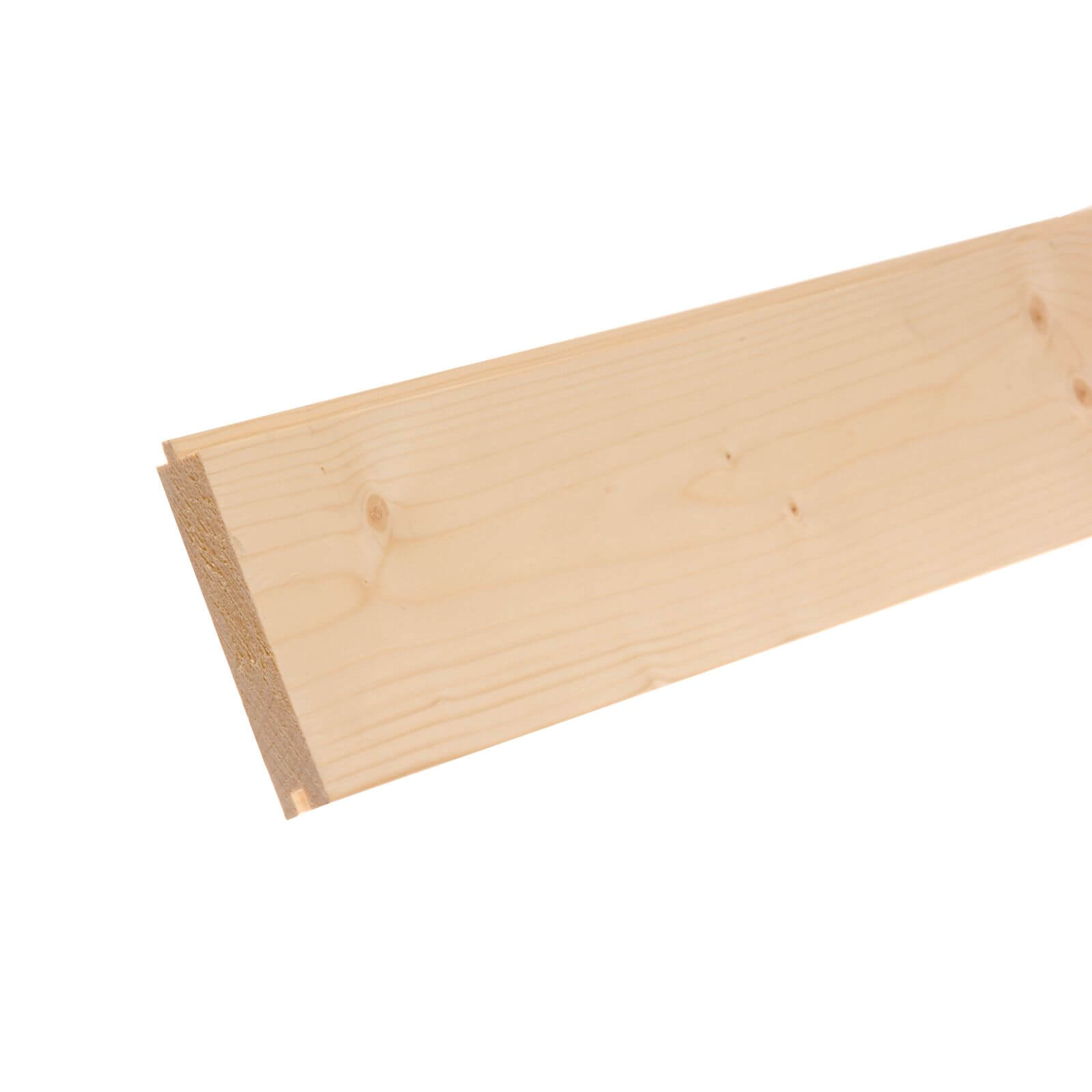 Photo of Metsa Planed Tongue & Groove Softwood Floorboard 2.4m -18mm X 119mmx2400mm-